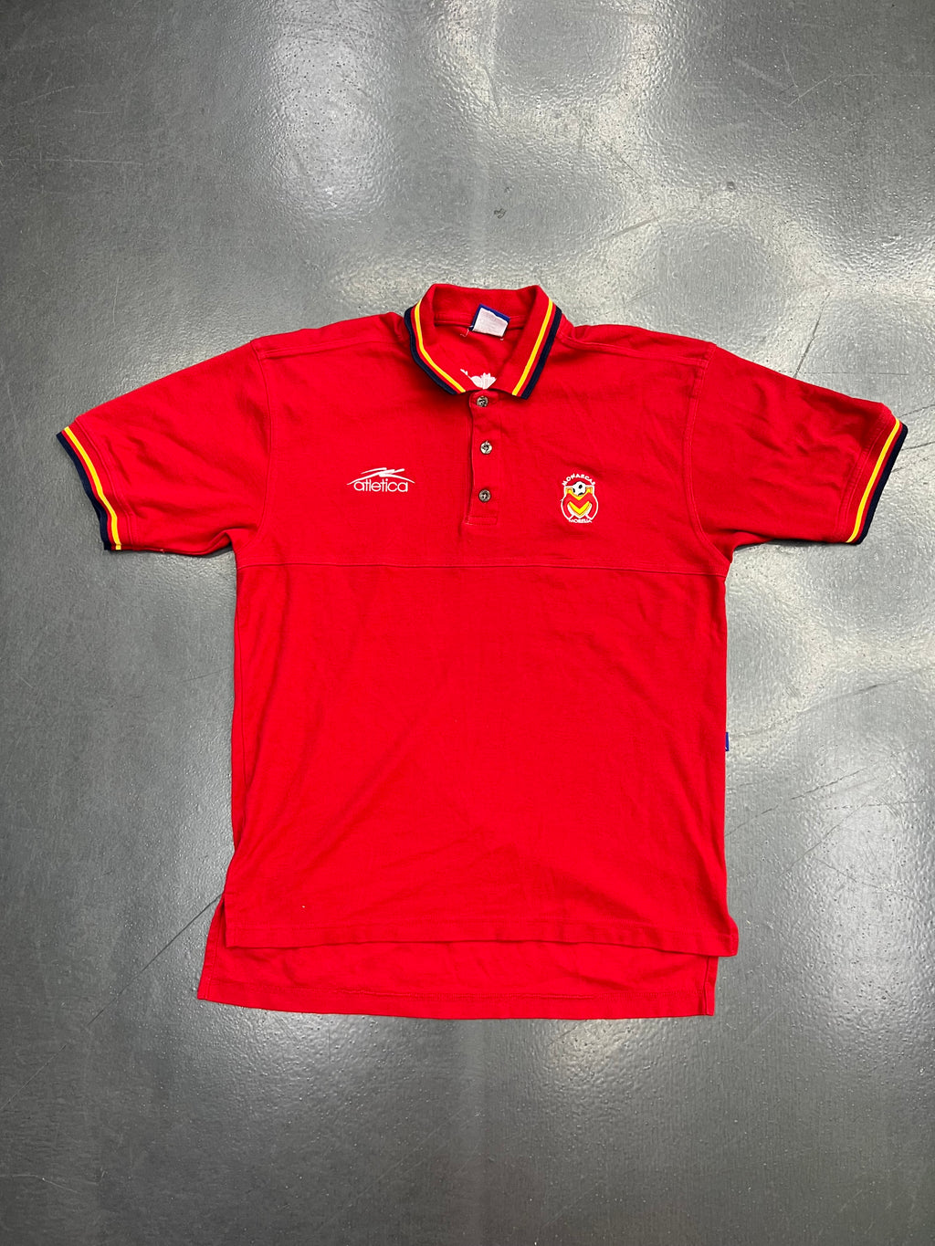 Atlética Monarcas Morelia Polo Shirt – Red Vintage Liga MX