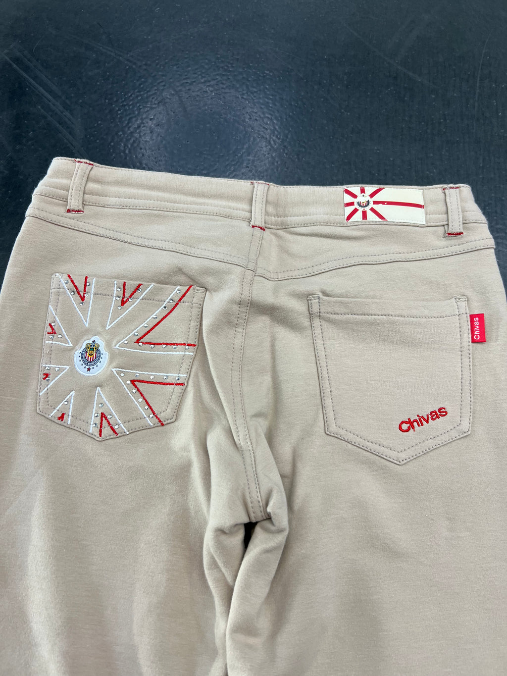 Club Chivas Vintage Y2K Liga MX Knit Pants – Cream