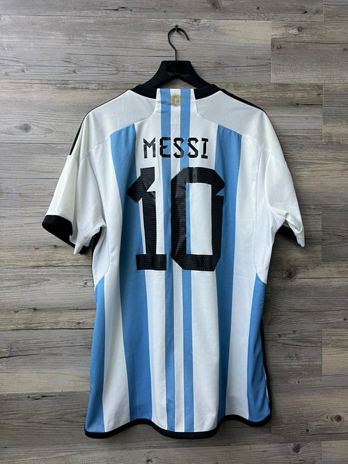 Adidas Argentina 2022 World Cup Home Jersey – Lionel Messi #10