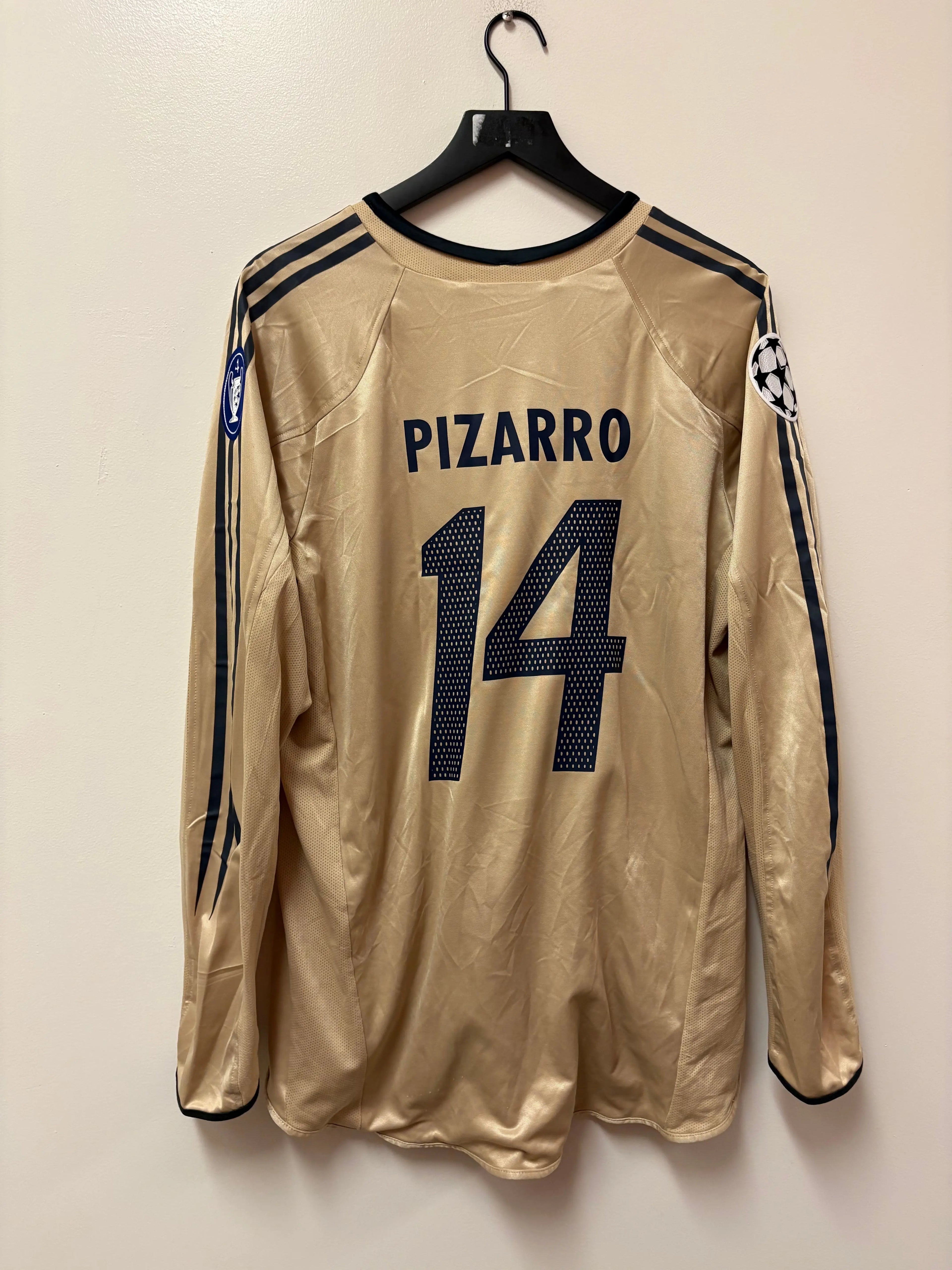 Adidas Bayern Munich 2004-05 Long Sleeve Away Jersey- C. Pizarro #14 STA Apparel
