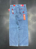 Club Chivas Vintage Y2K Embroidered Denim Jeans – Light Wash