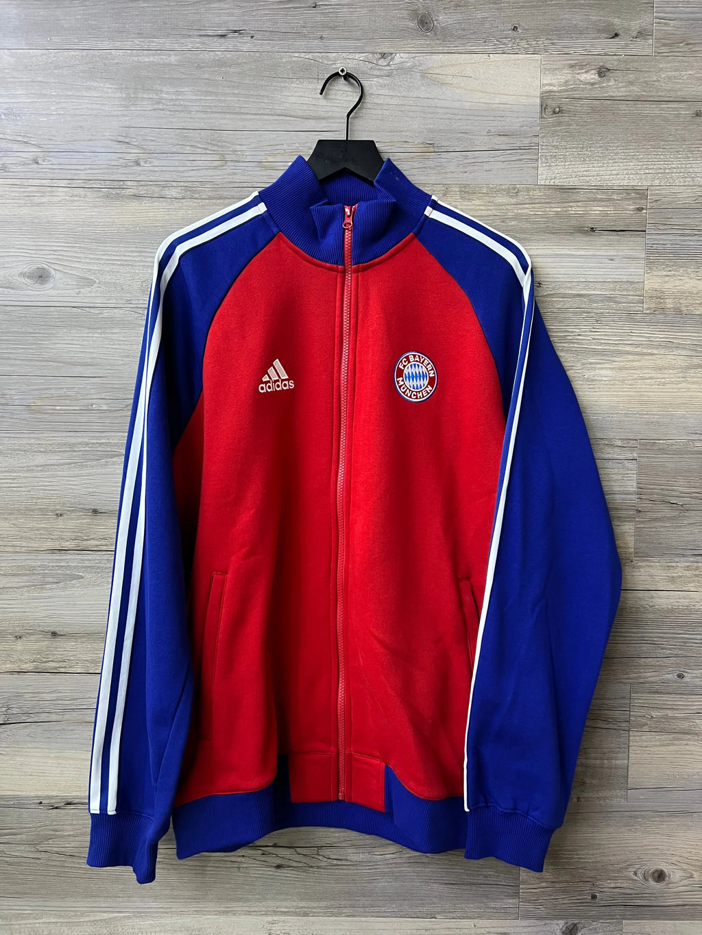 Adidas Bayern Munich Red & Blue Full-Zip Track Jacket