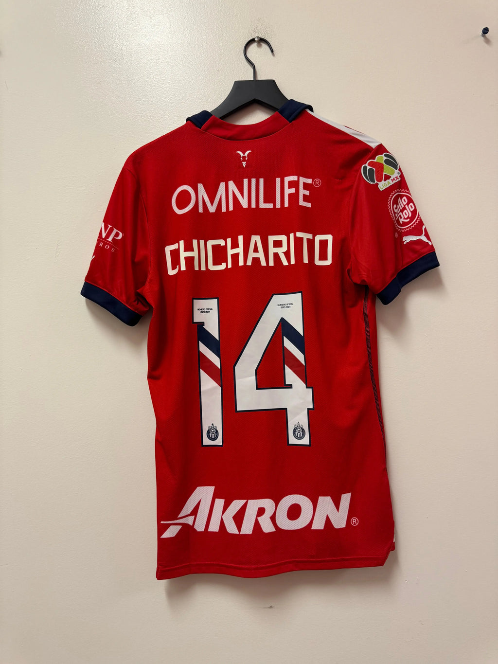Puma Chivas Guadalajara 2023-24 Home Jersey- Chicharito #14 STA Apparel