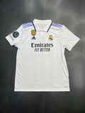 Adidas Real Madrid 2022/23 Home Jersey Vinícius Júnior #20 (Champions League patches)