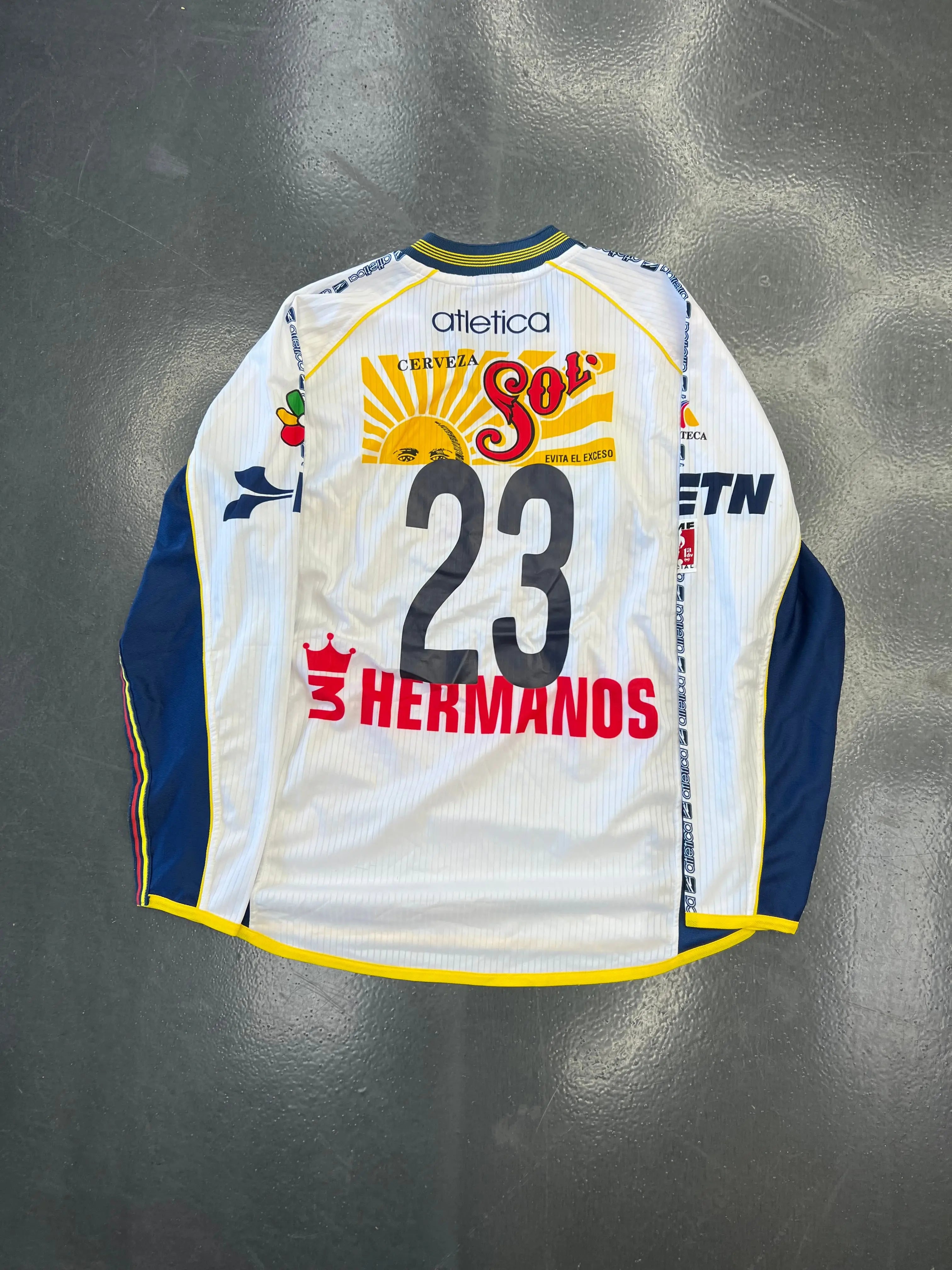 Atlética Monarcas Morelia L/S Away Jersey #23 — 2000s Retro STA Apparel