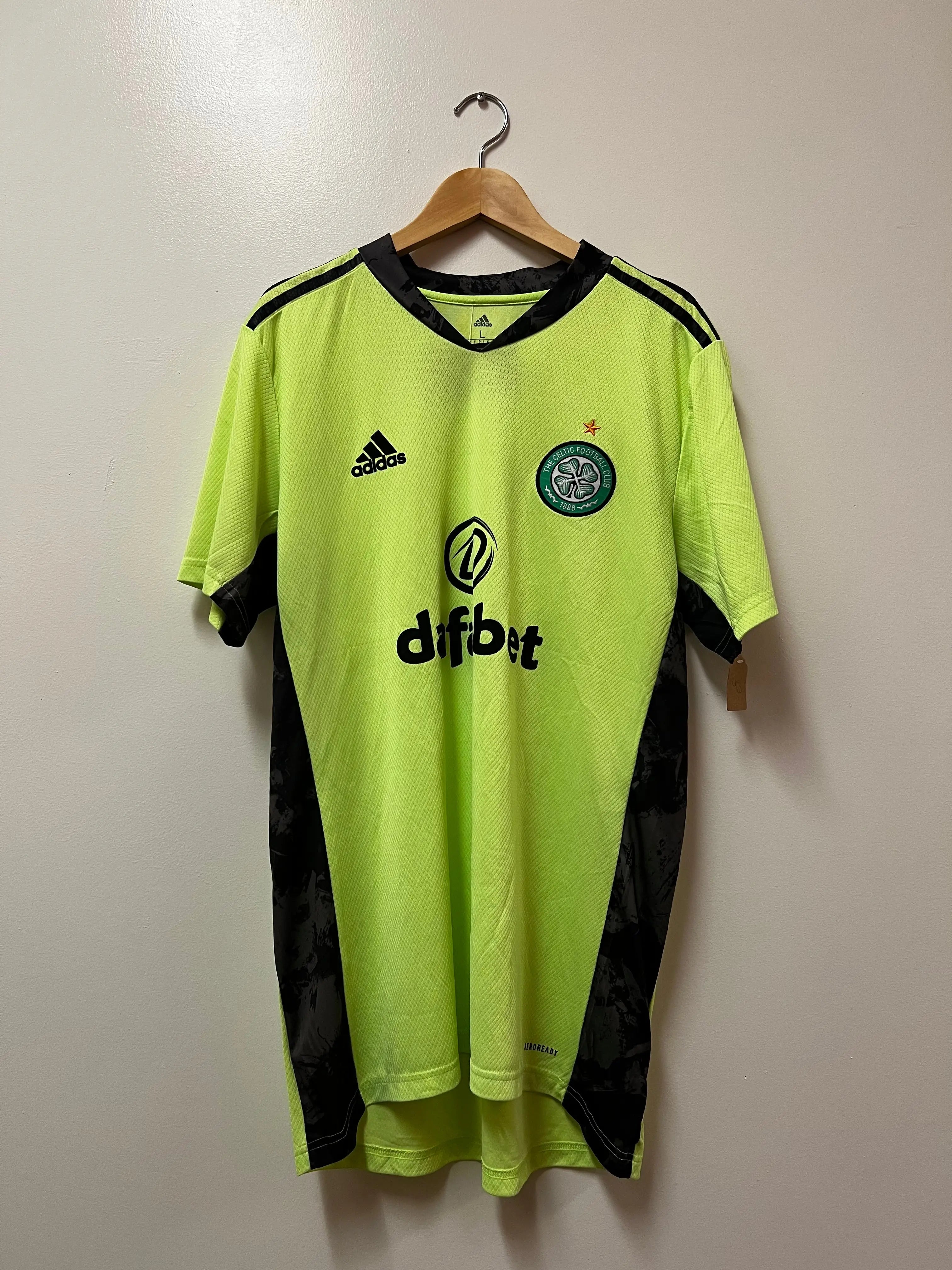 Adidas Celtic FC 2020/21 Away Goalkeeper Jersey STA Apparel