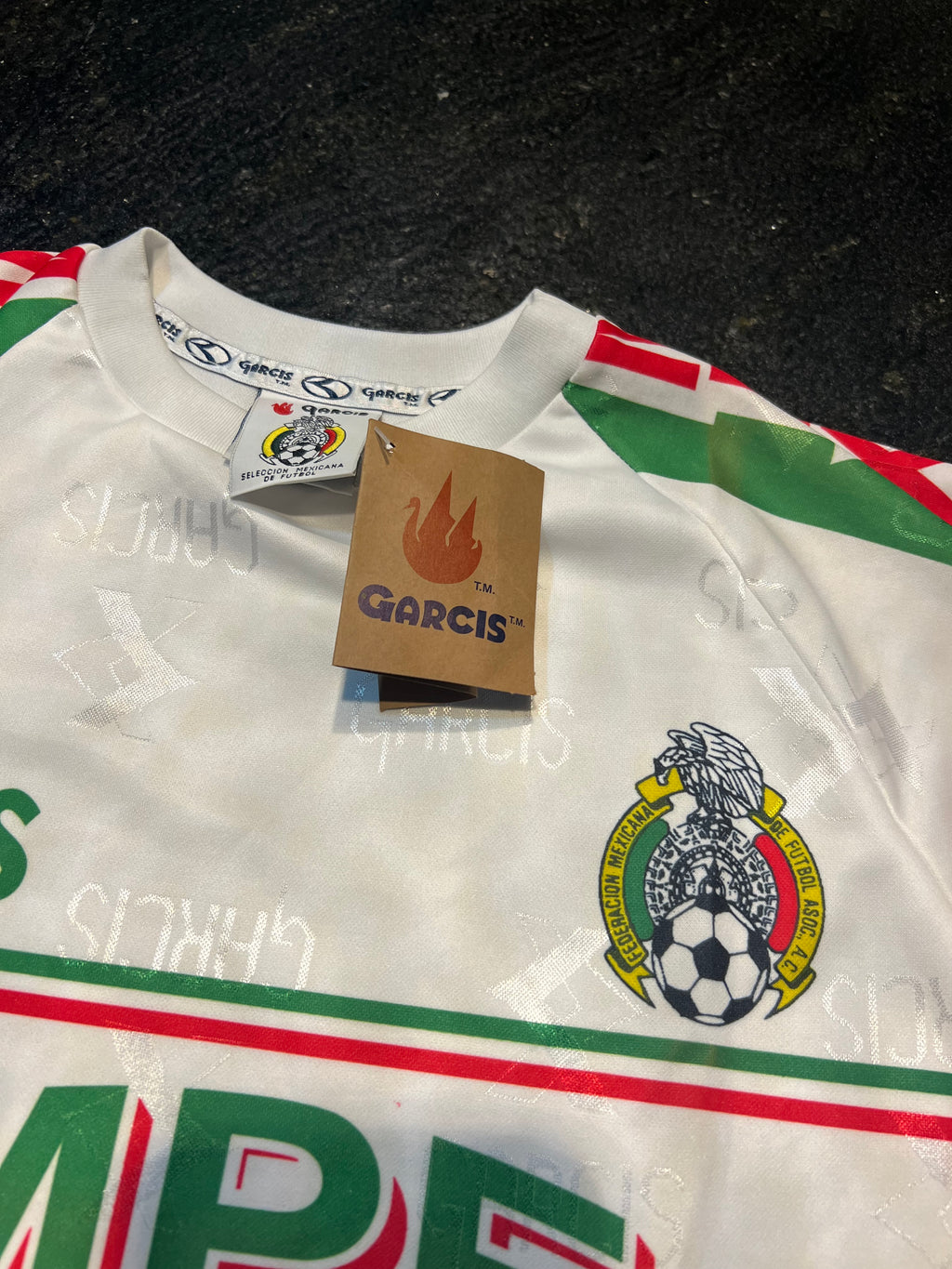 Garcis Mexico 1999 Confederations Cup Champions Jersey