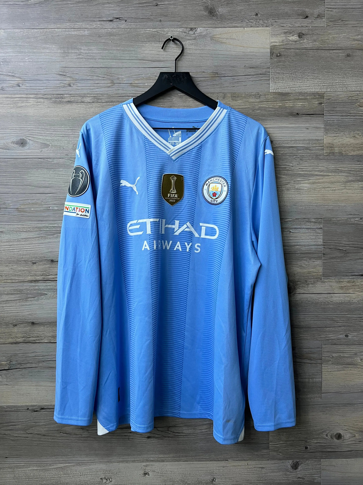 Puma Manchester City 2023–24 Home Long-Sleeve Jersey – Erling Haaland #9