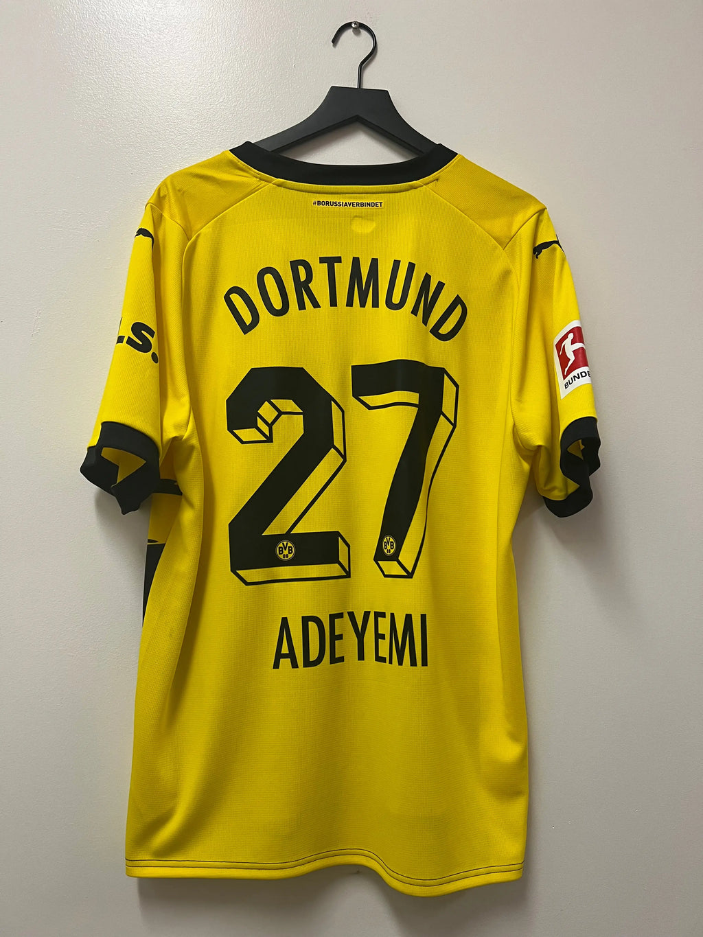 Puma Borussia Dortmund 2023/24 Home — Adeyemi #27 STA Apparel