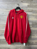 Adidas Manchester United Red Full-Zip Hoodie