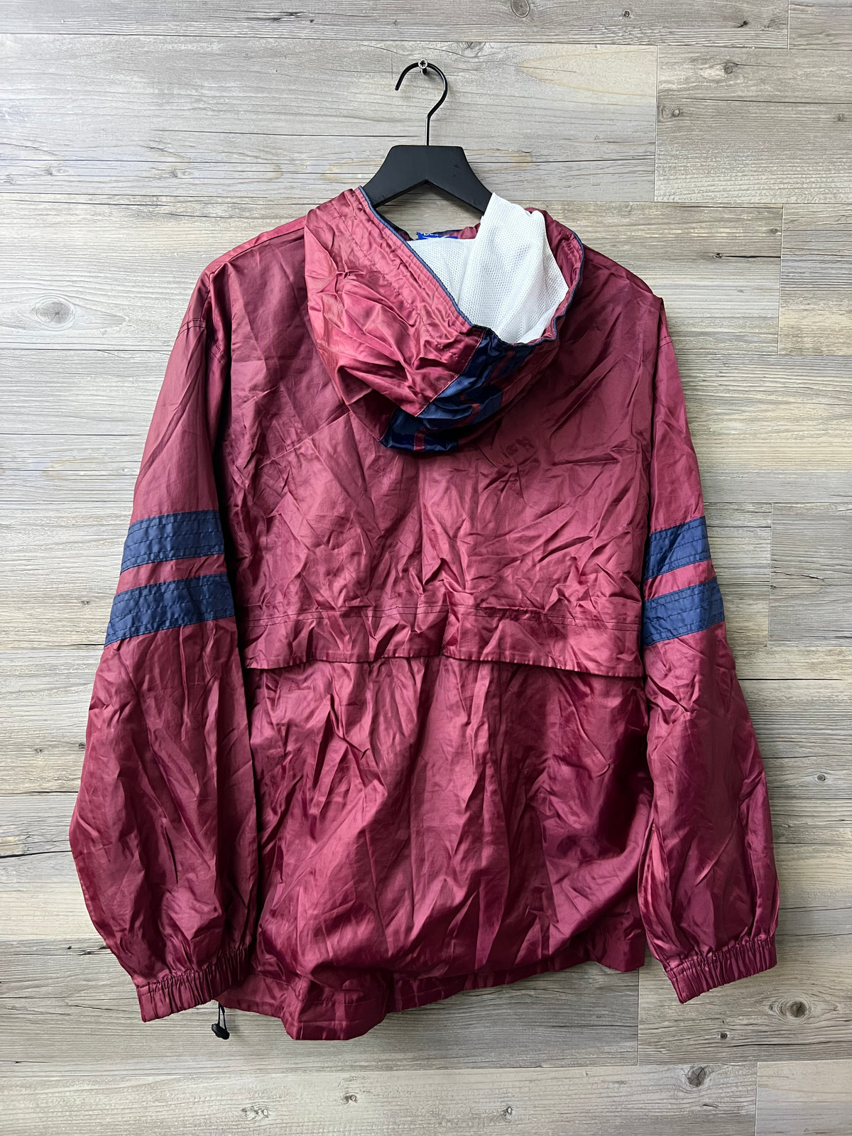 Atlética Monarcas Morelia Burgundy Hooded Windbreaker Jacket