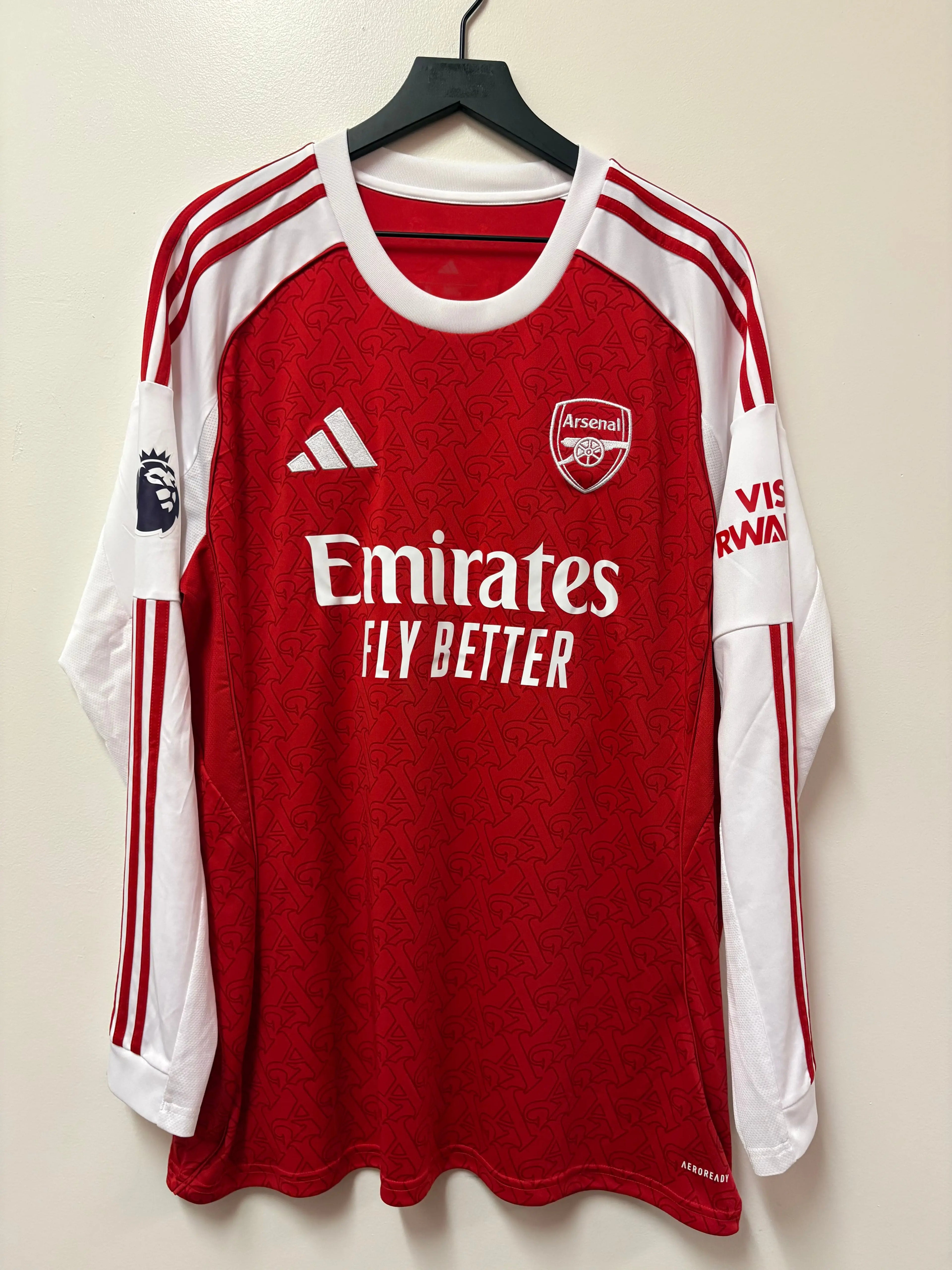 Adidas Arsenal FC 2025-26 Long Sleeve Home Jersey- Zubimendi #36 STA Apparel