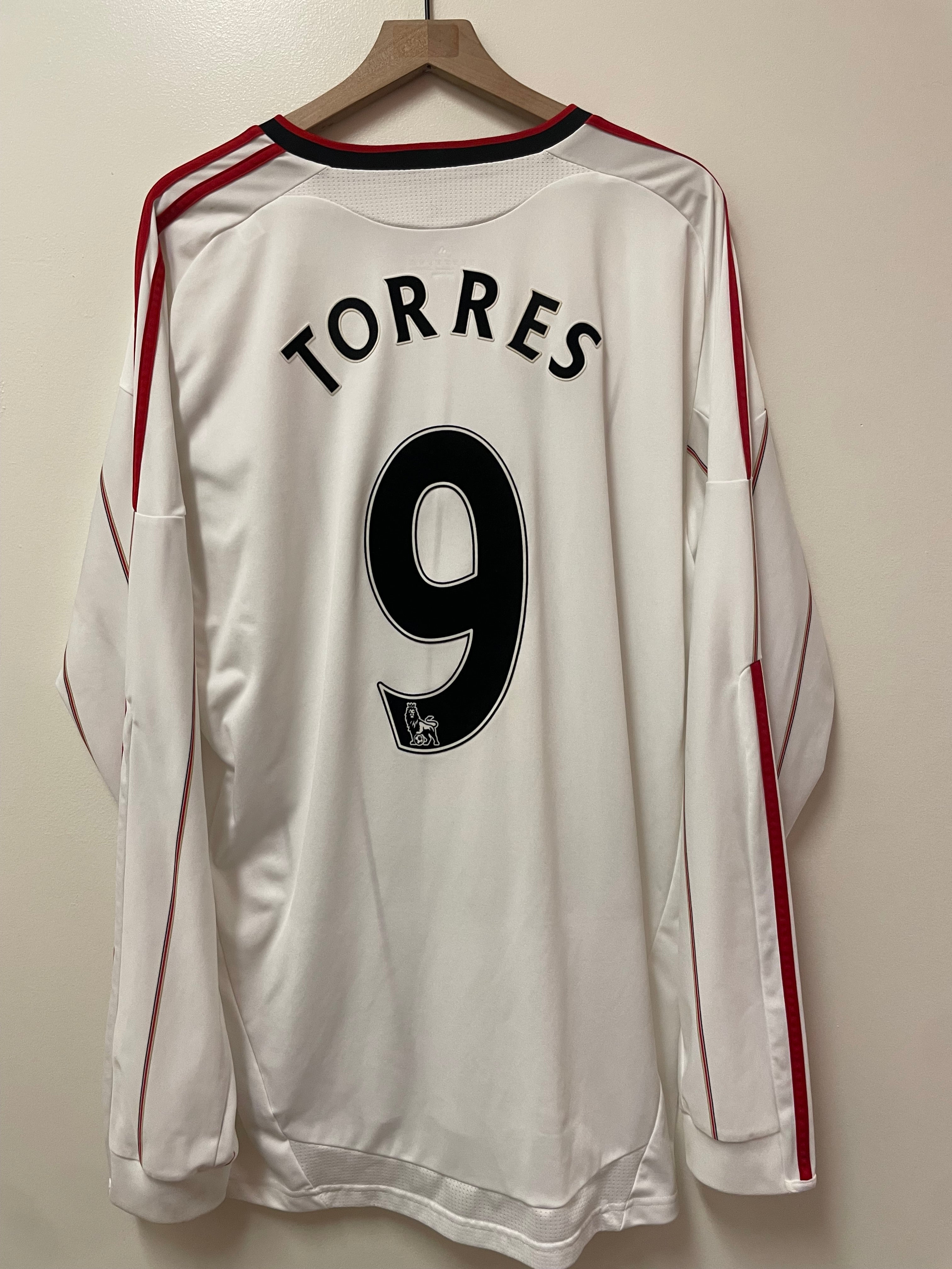 Adidas Liverpool FC 2010/11 Long-Sleeve Away Jersey – Fernando Torres #9