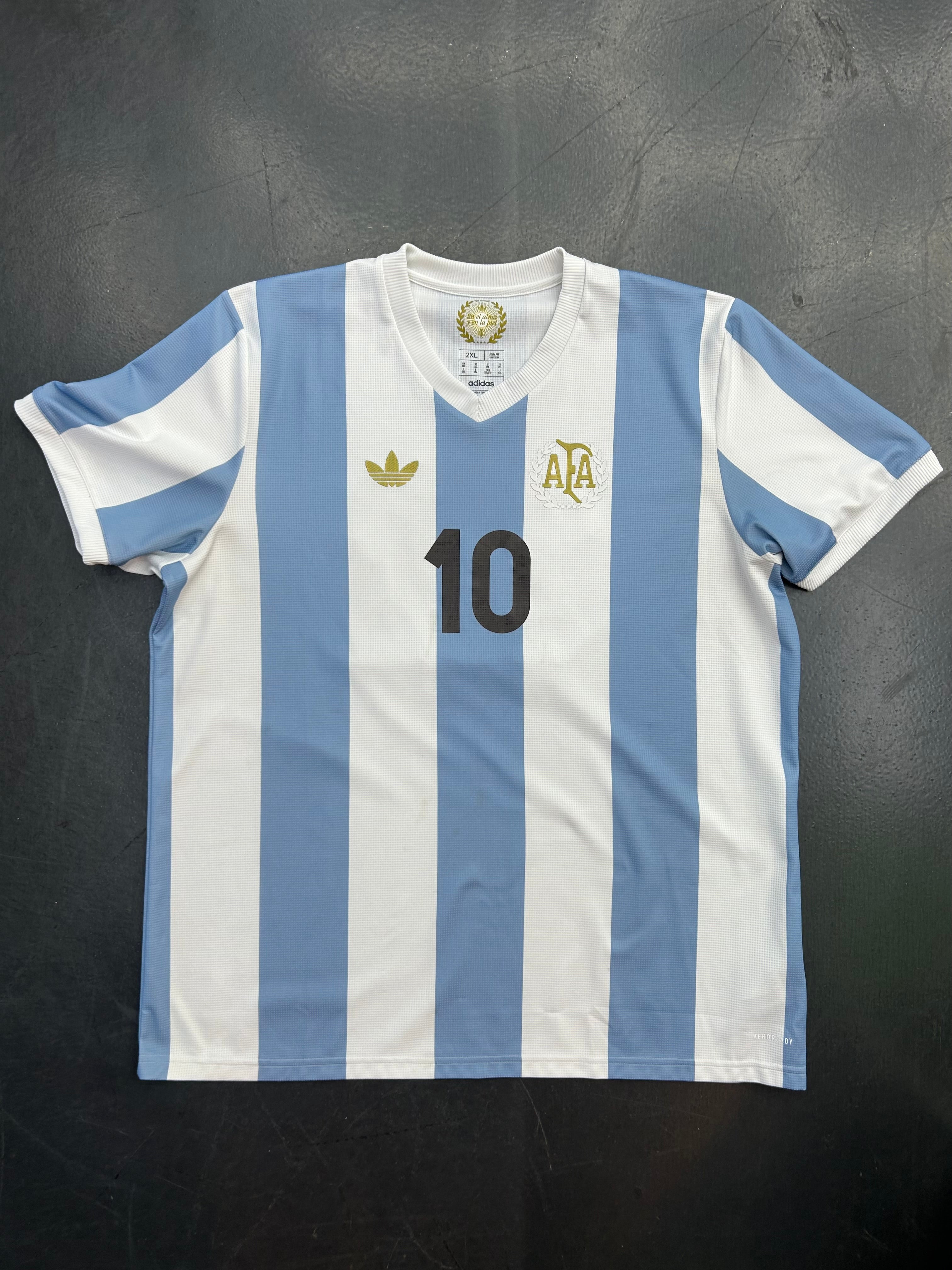 Adidas Argentina Home 50th Anniversary Jersey - Messi #10