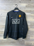 Nike Manchester United 2008–09 Black Long-Sleeve Sweat Top – #0