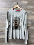 PSG Kylian Mbappé Gray Long-Sleeve Graphic Shirt
