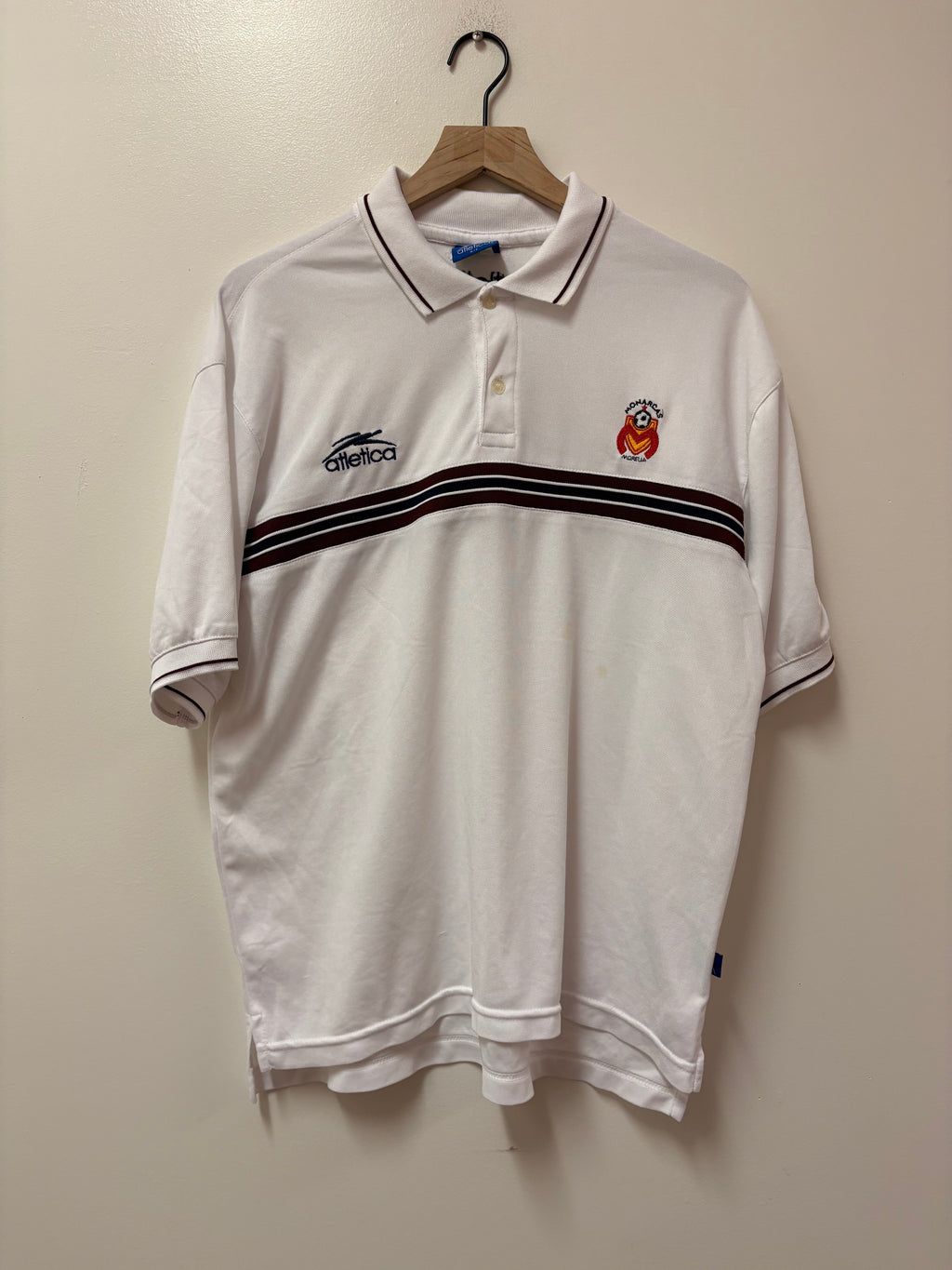 Atletico Monarcas Morelia Vintage White Polo