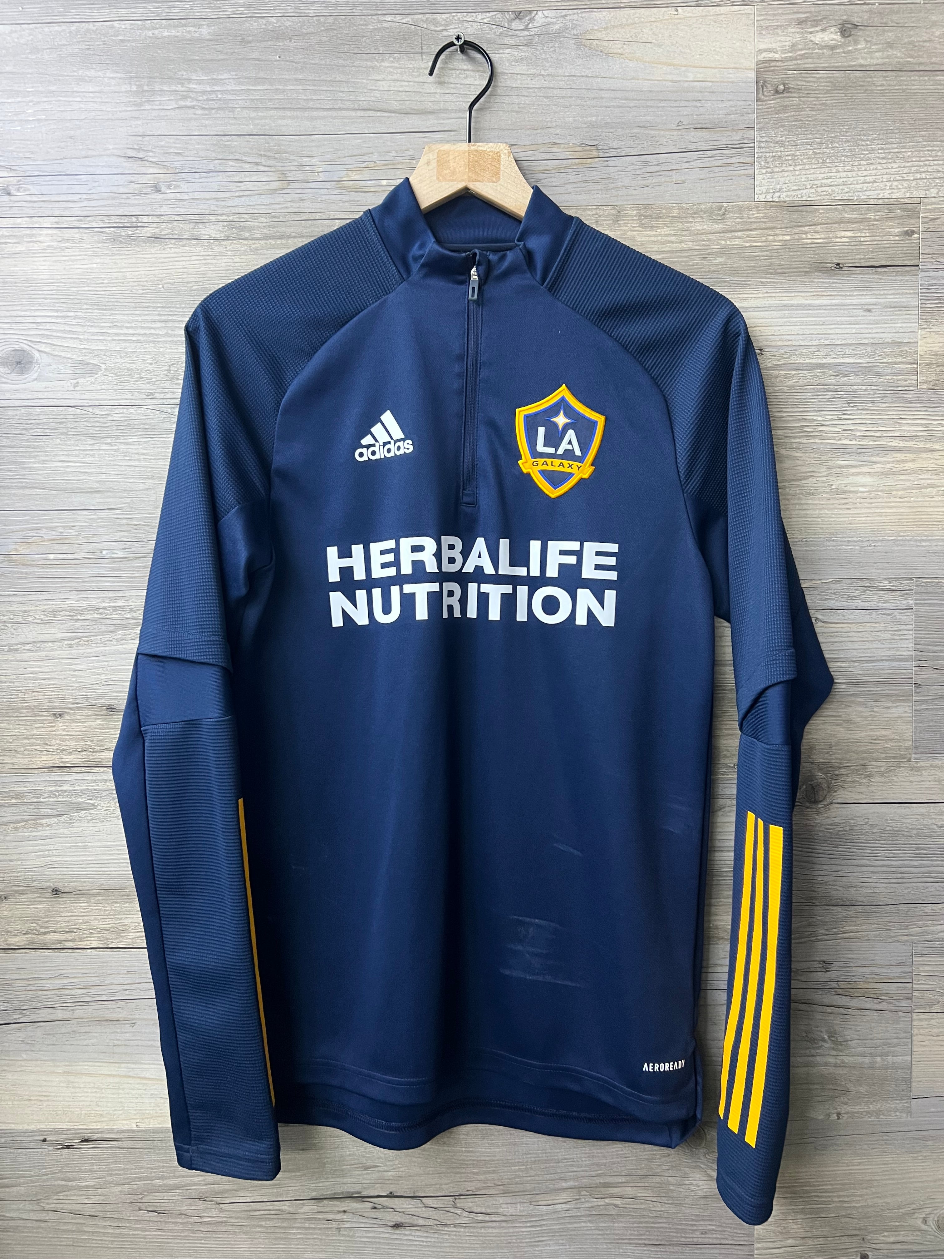 Adidas LA Galaxy 2020/21 AEROREADY Quarter-Zip Training Top