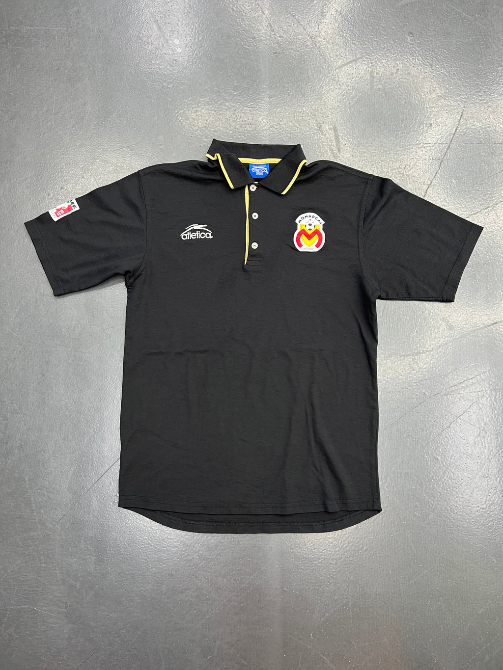 Atlética Monarcas Morelia Black Polo Shirt