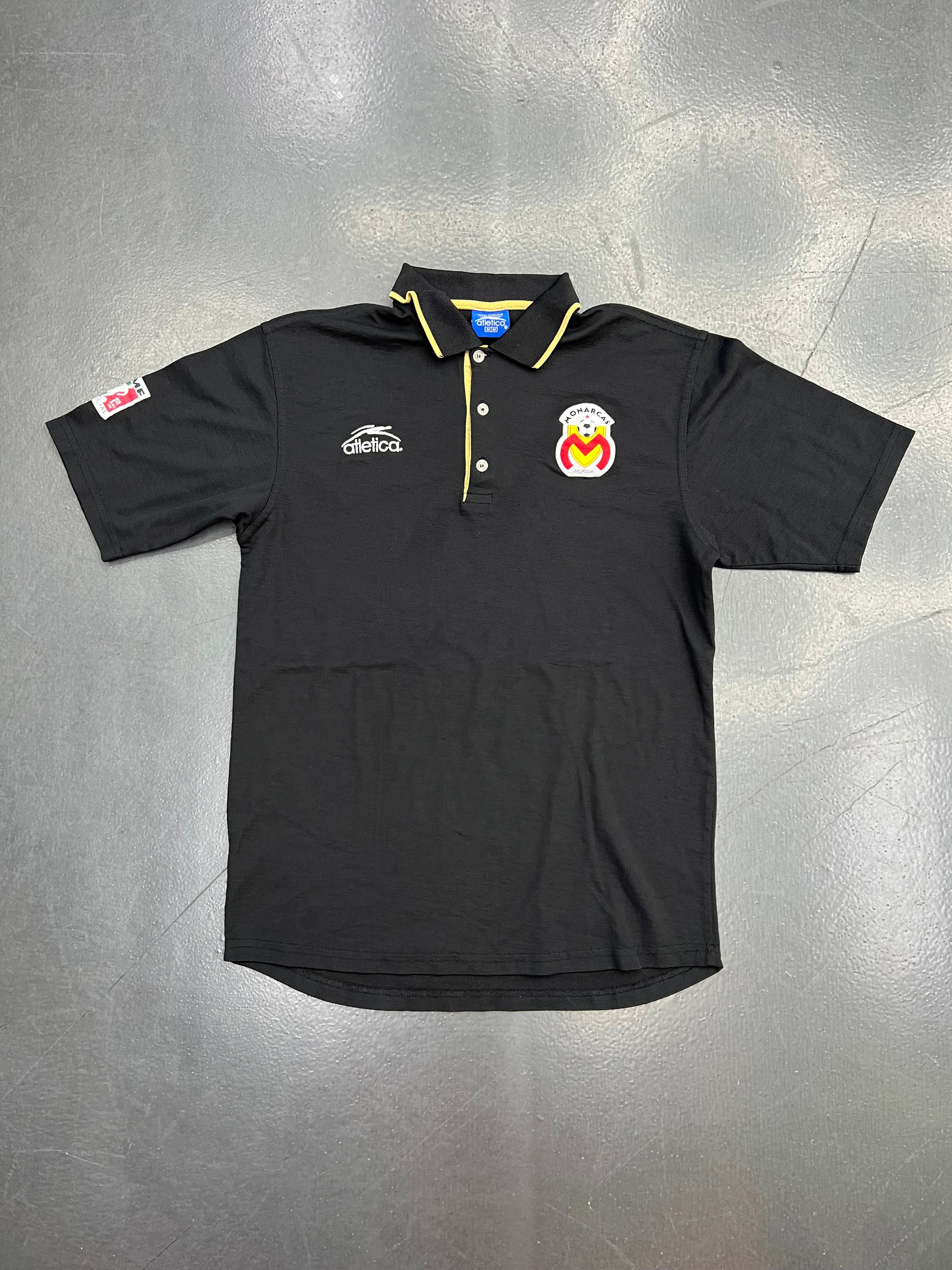 Atlética Monarcas Morelia Black Polo Shirt