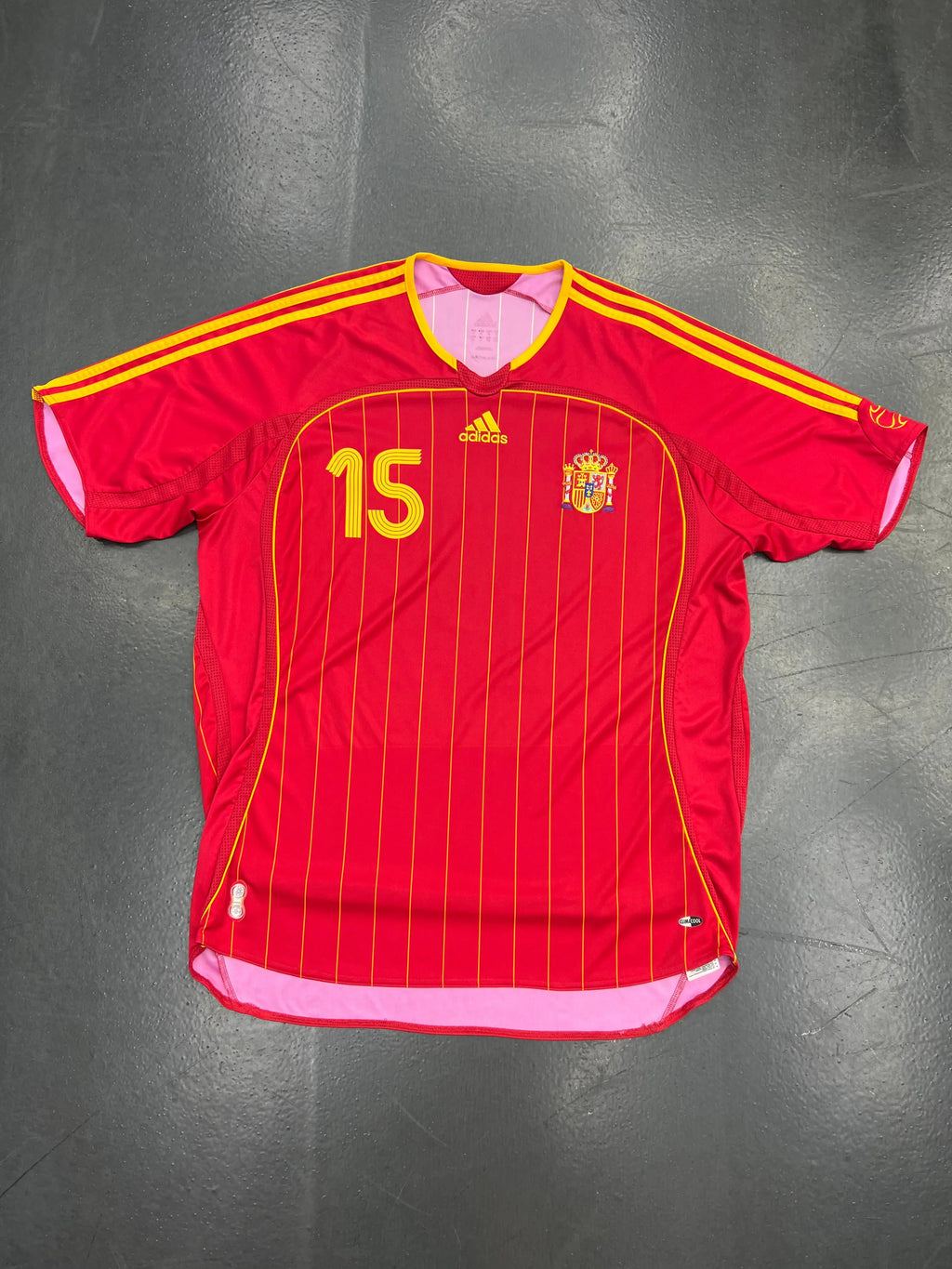 Adidas Spain 2006-2008 Home Jersey – Sergio Ramos #15 STA Apparel