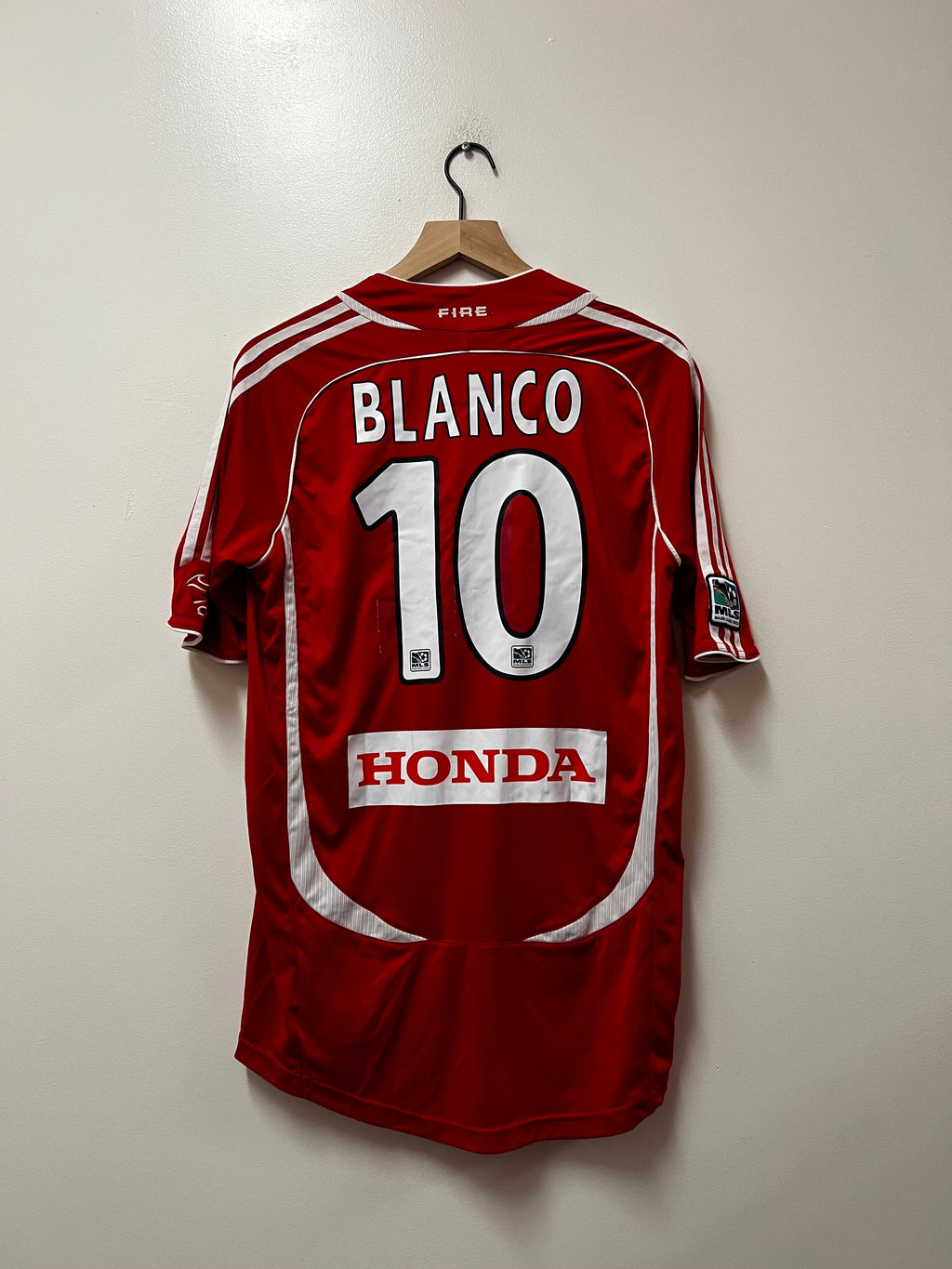 Adidas Chicago Fire 2006-07 Home Jersey- C. Blanco #10