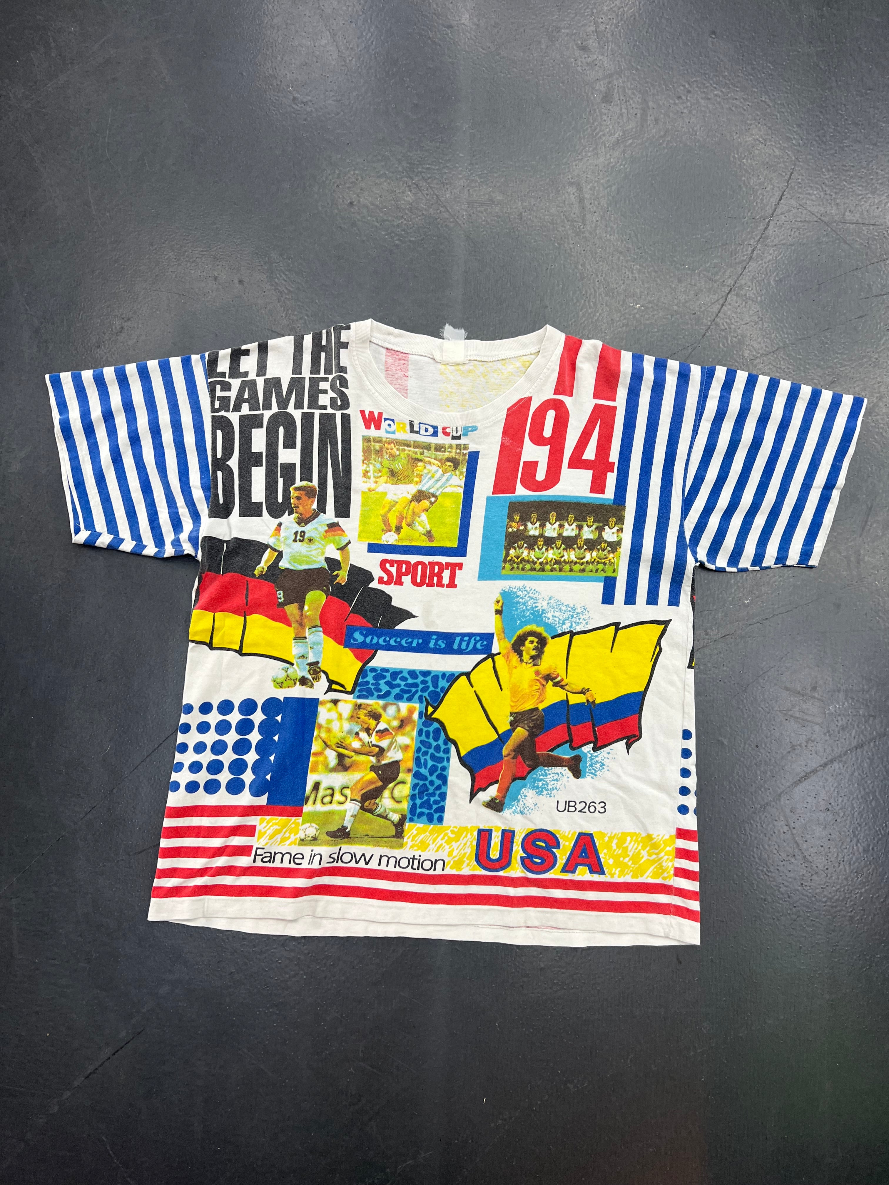 Vintage 1994 USA World Cup All-Over Print T-Shirt