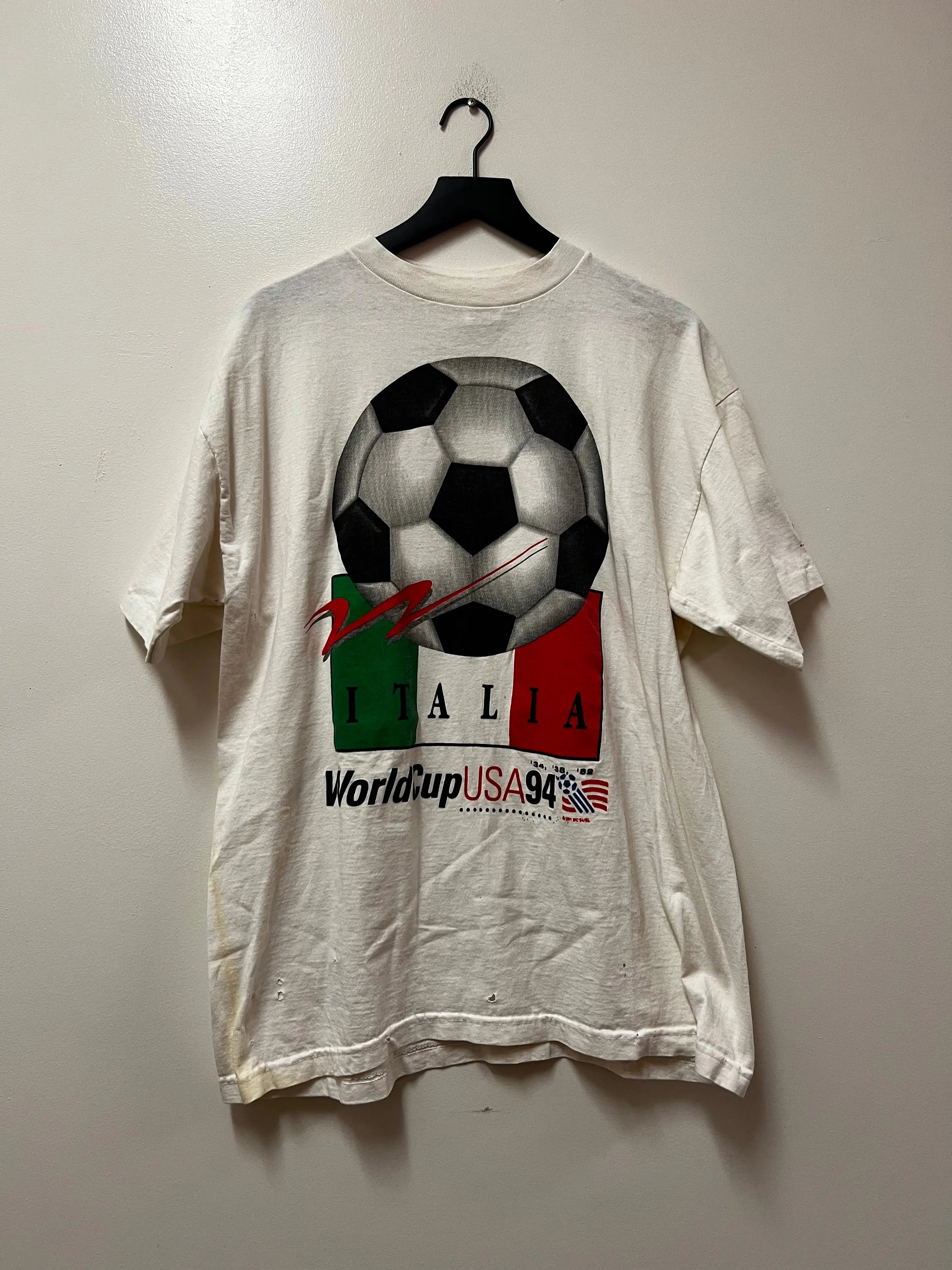 Vintage 1994 FIFA World Cup Italy Graphic T-shirt STA Apparel
