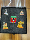 1994 FIFA World Cup USA Fujifilm Sponsor Pin Collection (5-Piece Set) – Official World Cup USA ’94 Pins with Display Case