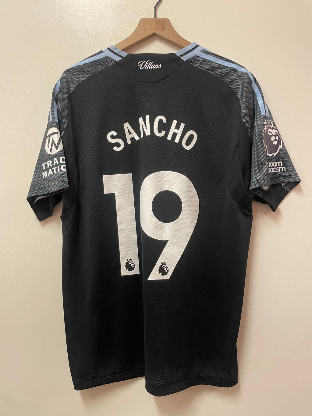 Adidas Aston Villa 2025/26 Away Jersey – Jadon Sancho #19