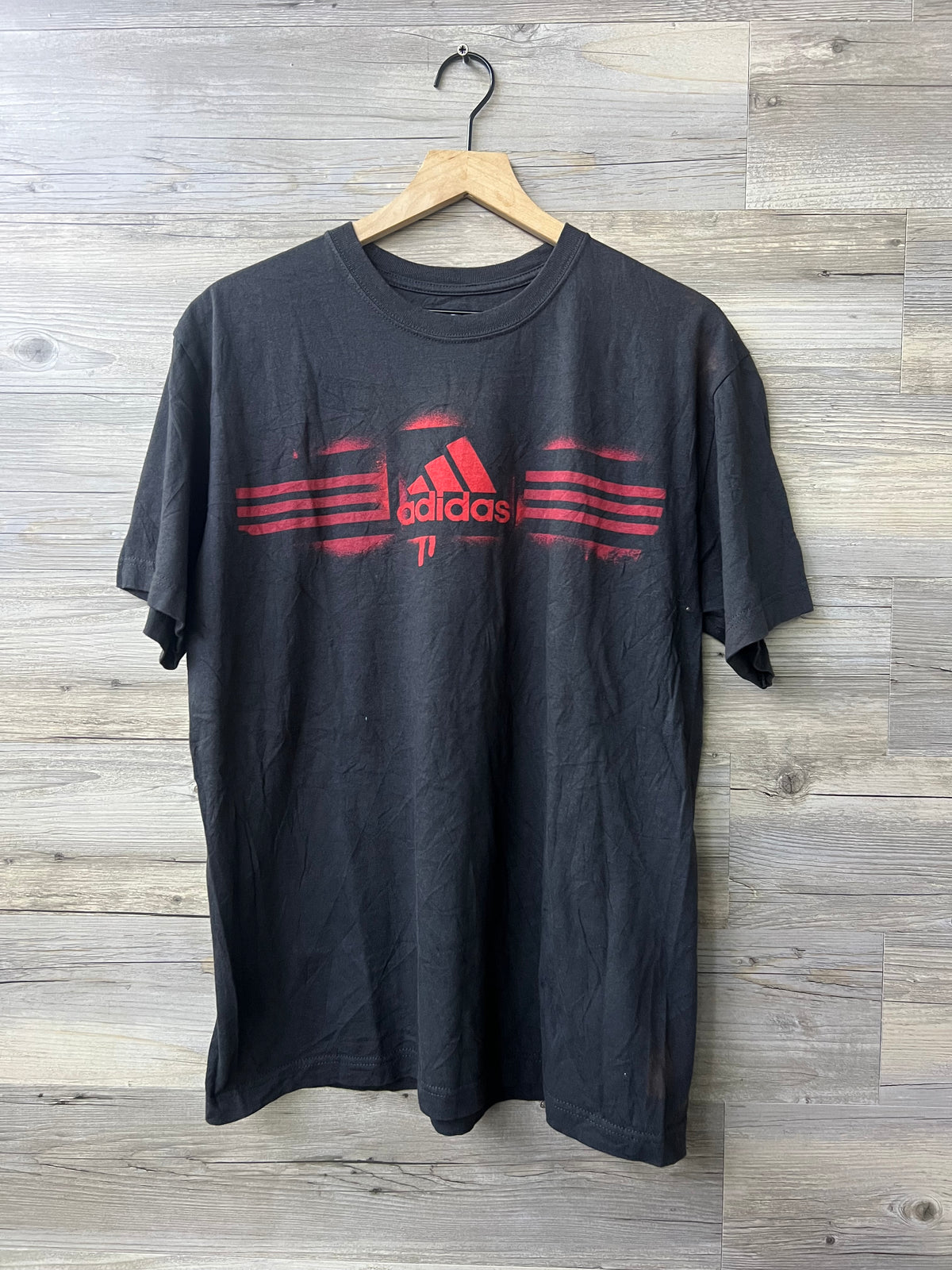 Adidas Tiro Black & Red Graphic T-Shirt