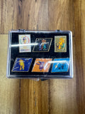 2002 FIFA World Cup Korea/Japan Official Mascot Pin Collection (6-Piece Set) – Ato, Kaz & Nik Display Case