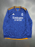Adidas Real Madrid 2021/22 Long-Sleeve Away Authentic Jersey