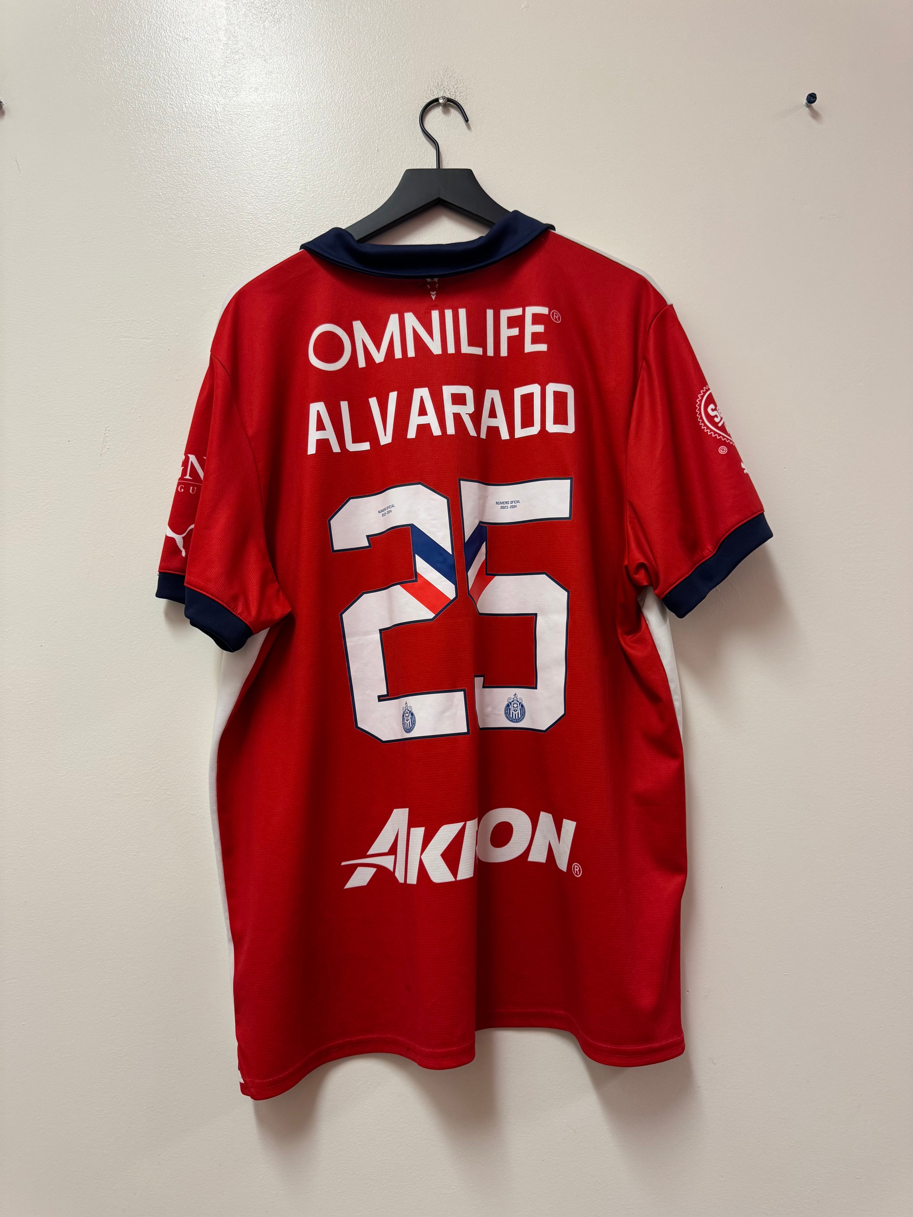 Puma Chivas de Guadalajara 2023-2024 Home Jersey- Alvarado #25