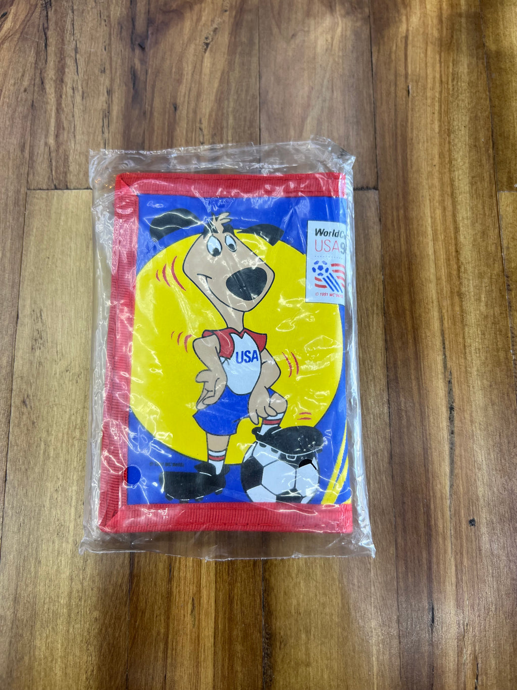 Vintage FIFA World Cup USA 1994 Striker Mascot Wallet – Official Licensed Soccer Collectible (Sealed)