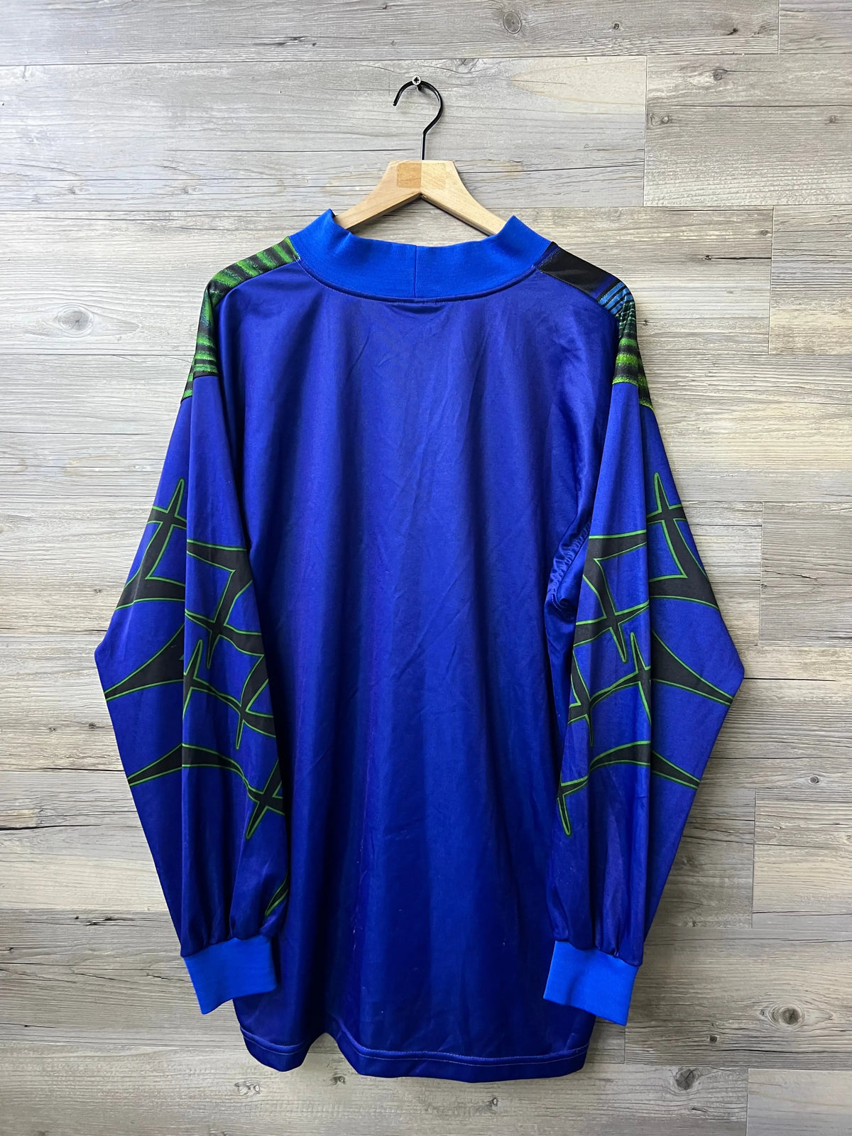 Vintage Reebok 1990s Goalkeeper Template Jersey – Blue / Green / Black