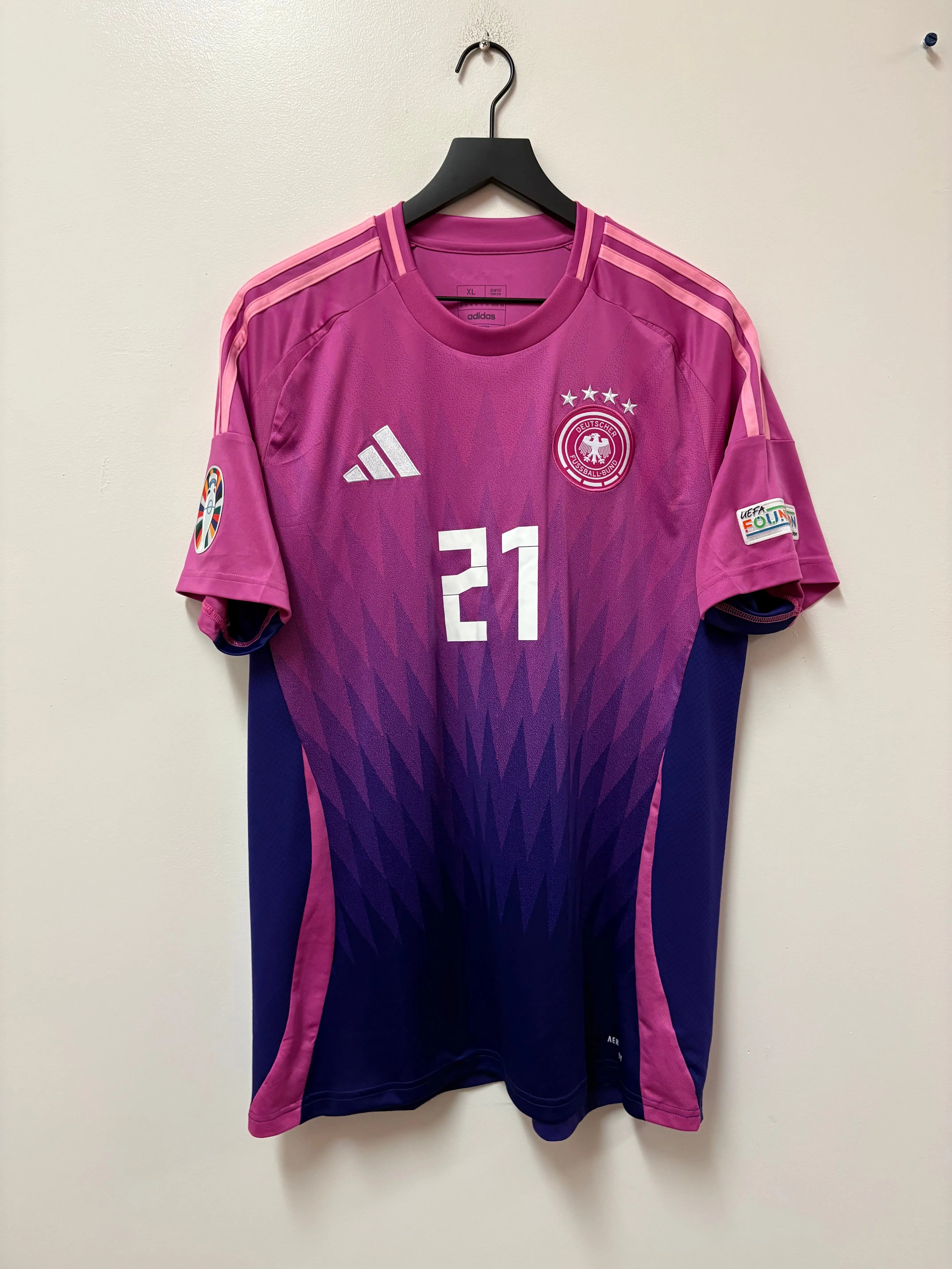 Adidas Germany 2024 Away Jersey- Gundogan #21 That NIbba