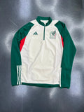 Adidas Mexico National Team Quarter-Zip Training Top (Green/Cream/Red) STA Apparel