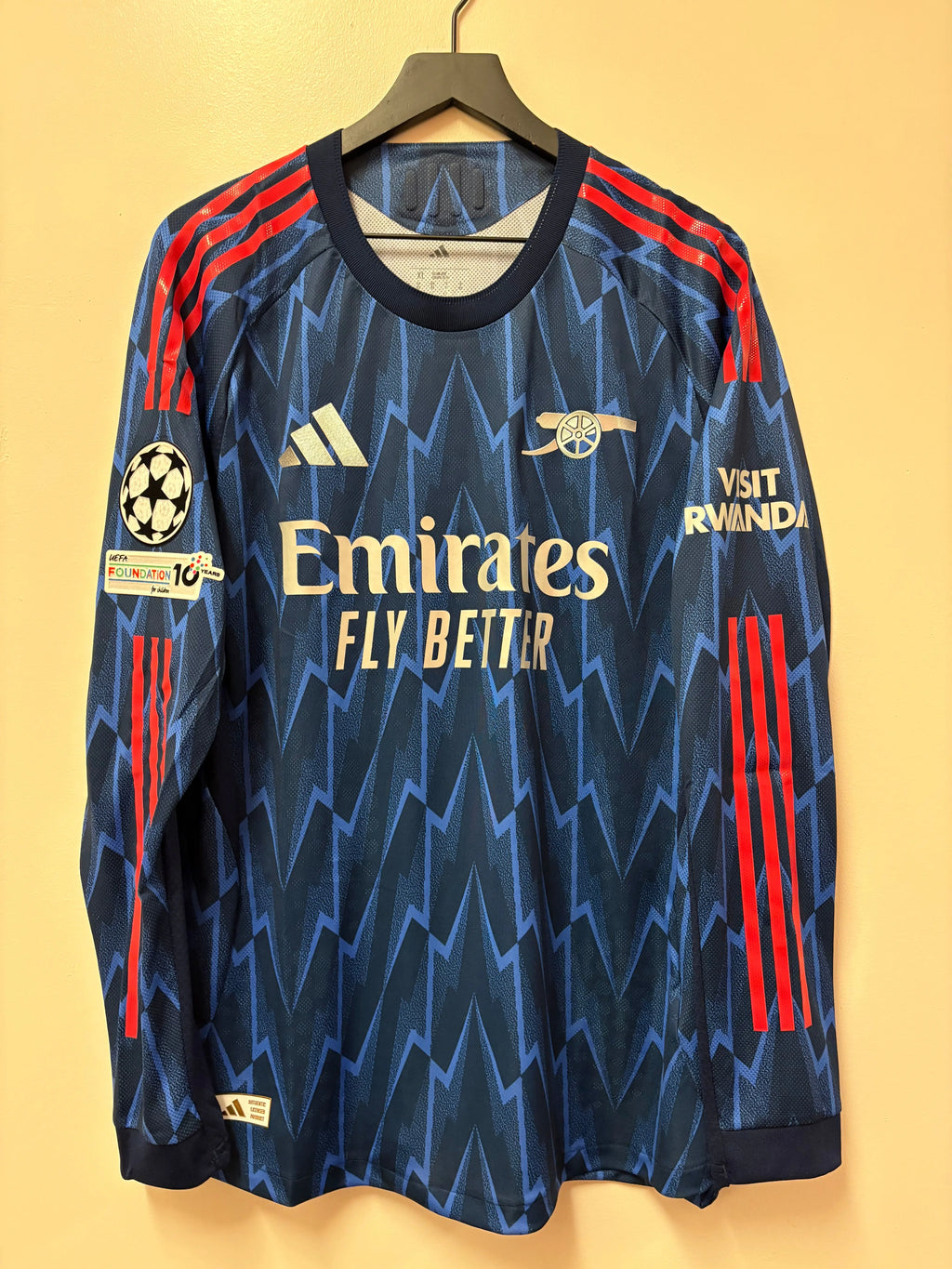 Adidas Arsenal FC 2025-26 Long-Sleeve Away Jersey- G. Martinelli #11 STA Apparel