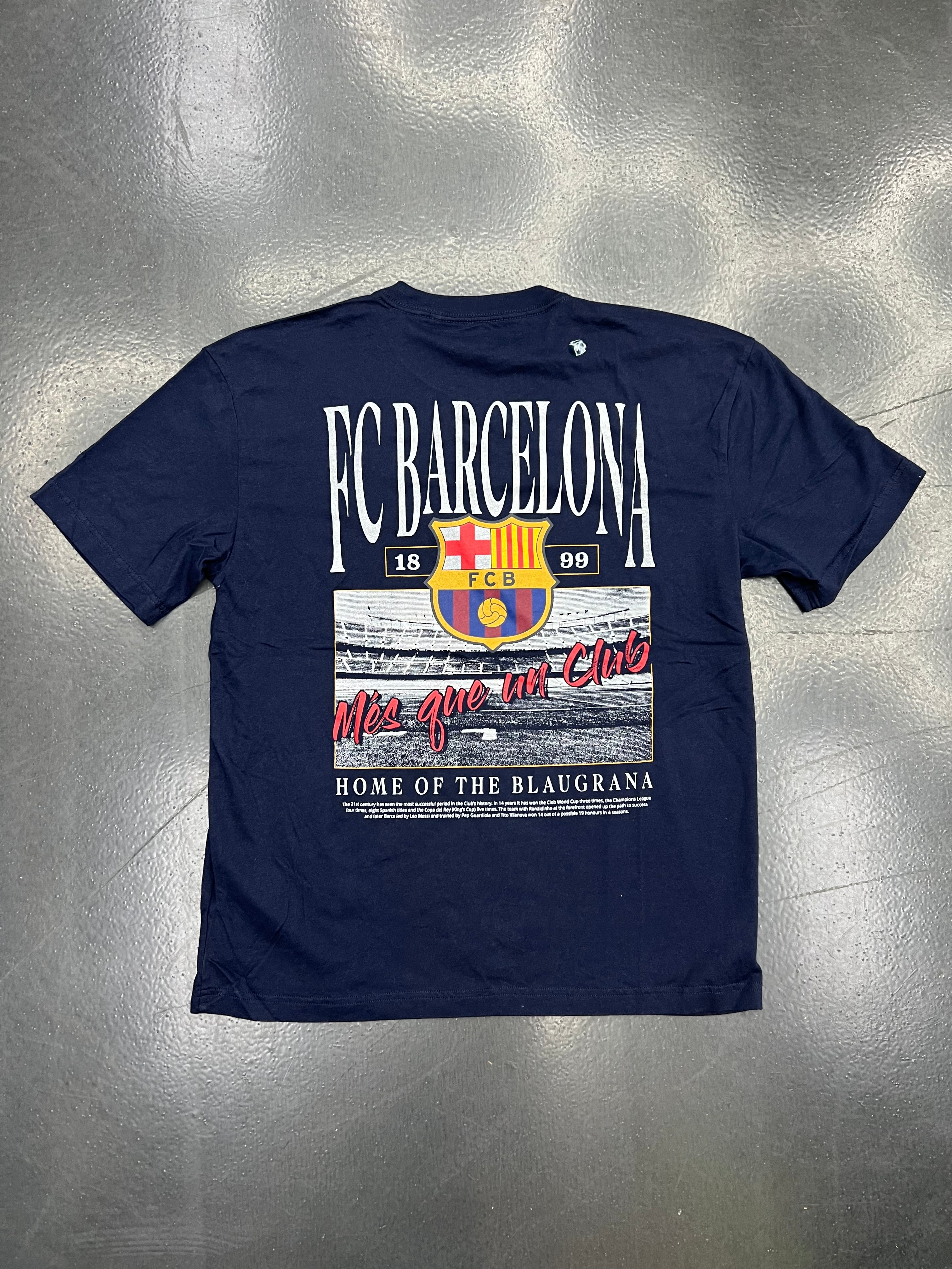 FC Barcelona Navy Blue Graphic Tee