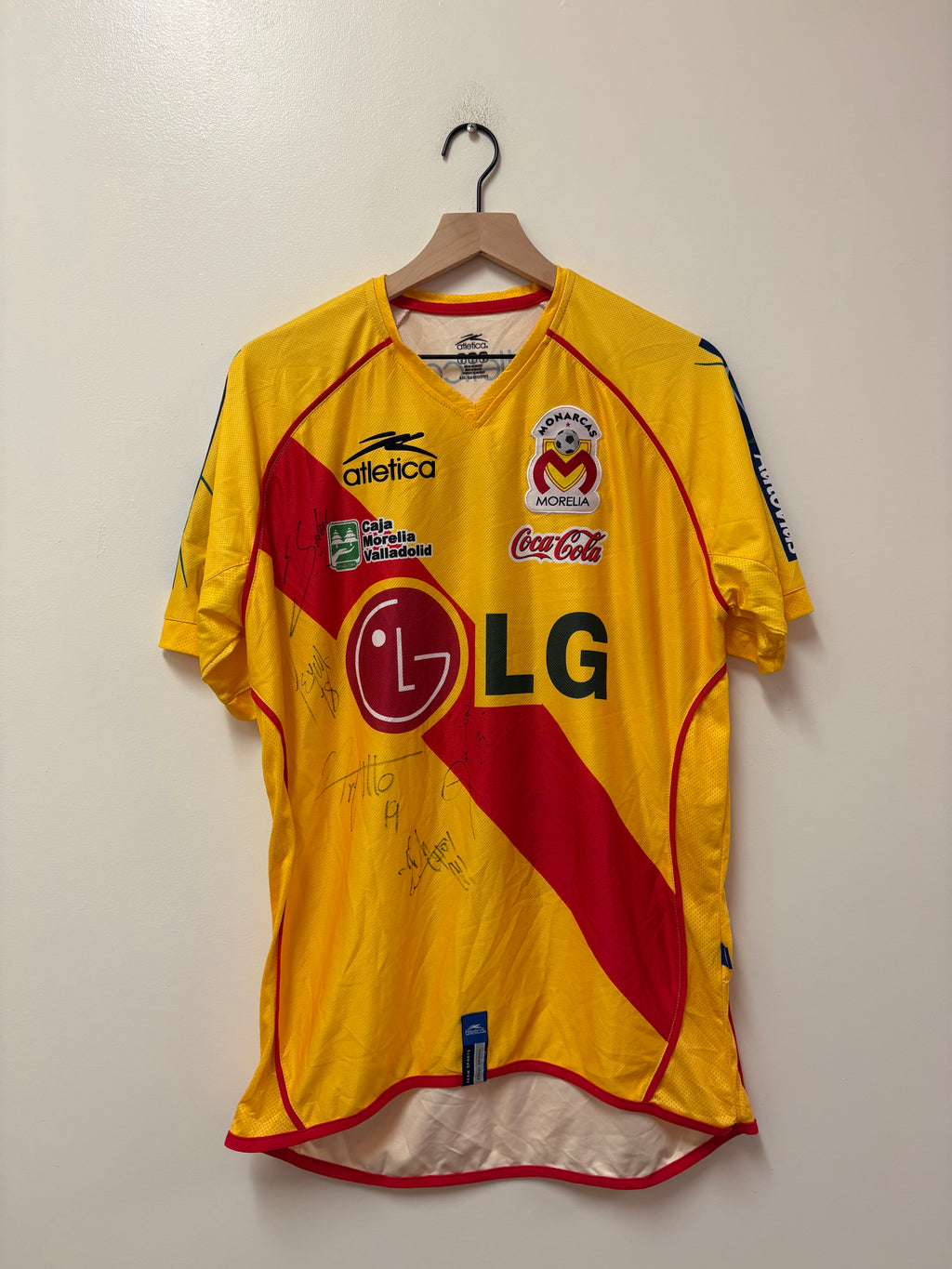 Atletica Monarcas Morelia 2008-2009 Home Jersey - Signed Jersey