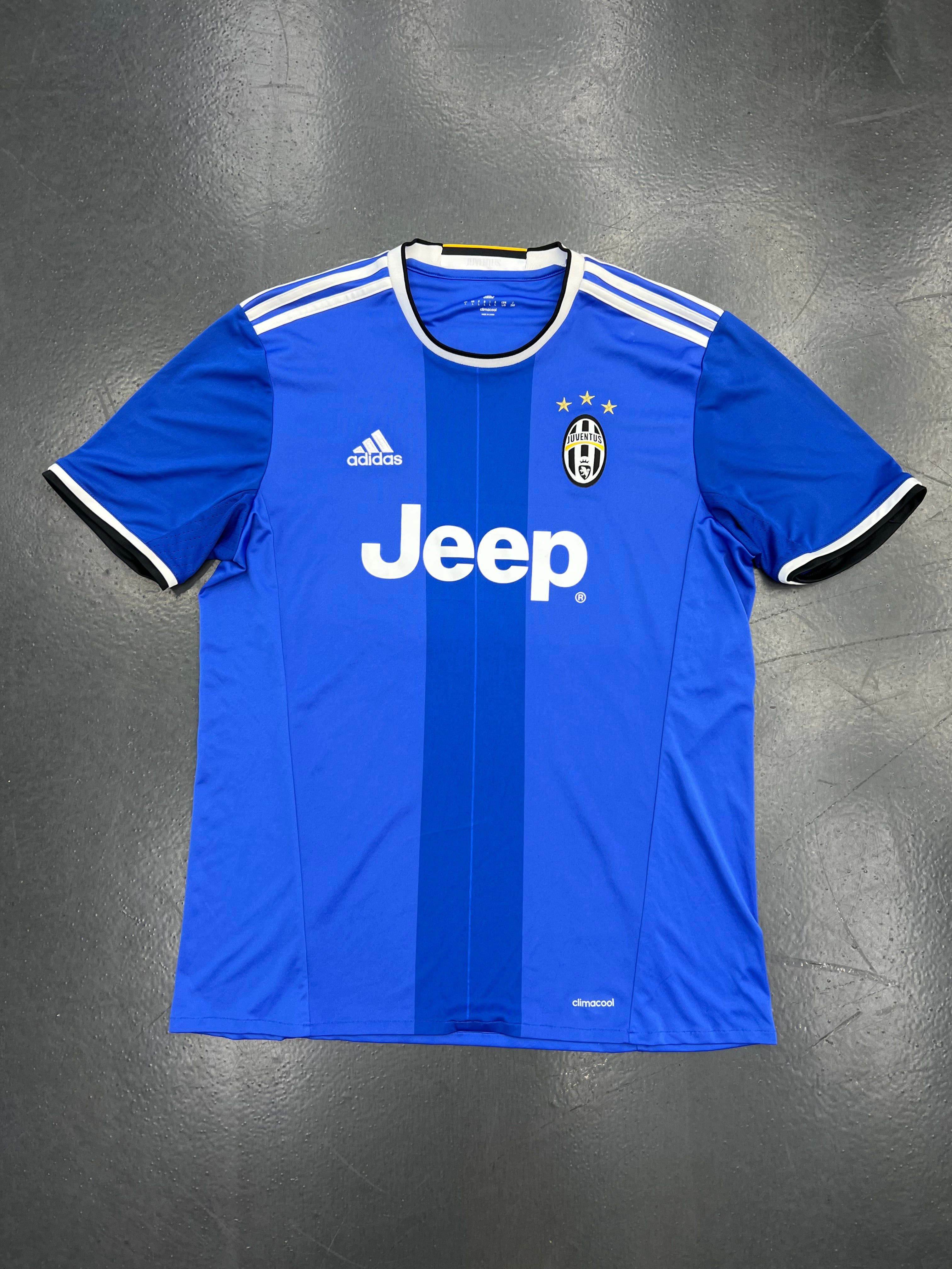 Adidas Juventus 2016-17 Away Jersey – Pogba #10 (Blue Kit)