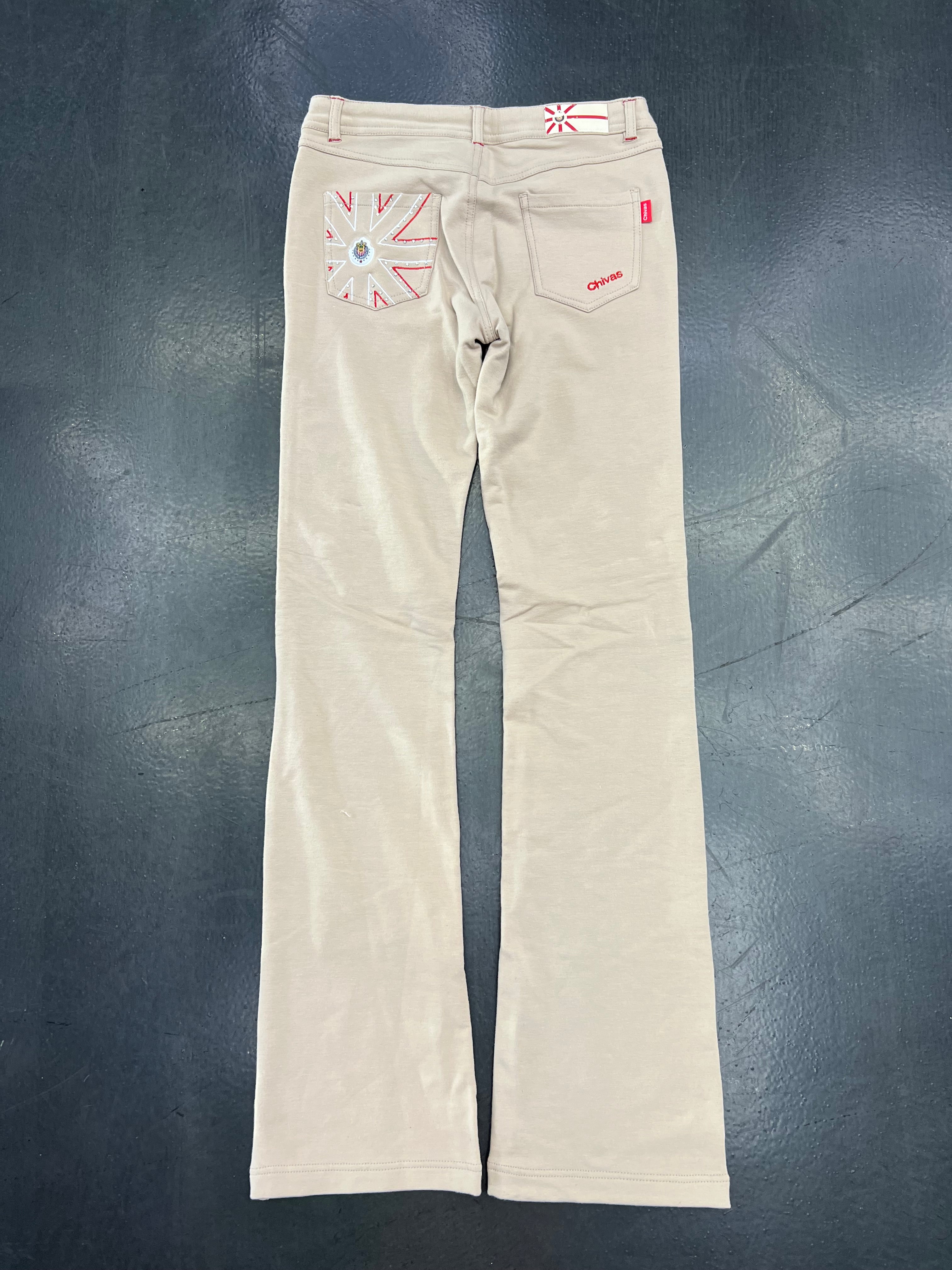 Club Chivas Vintage Y2K Liga MX Knit Pants – Cream