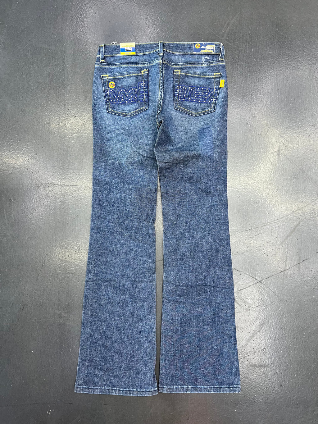 Club América Vintage Y2K Liga MX Rhinestone Denim Jeans – Light Wash