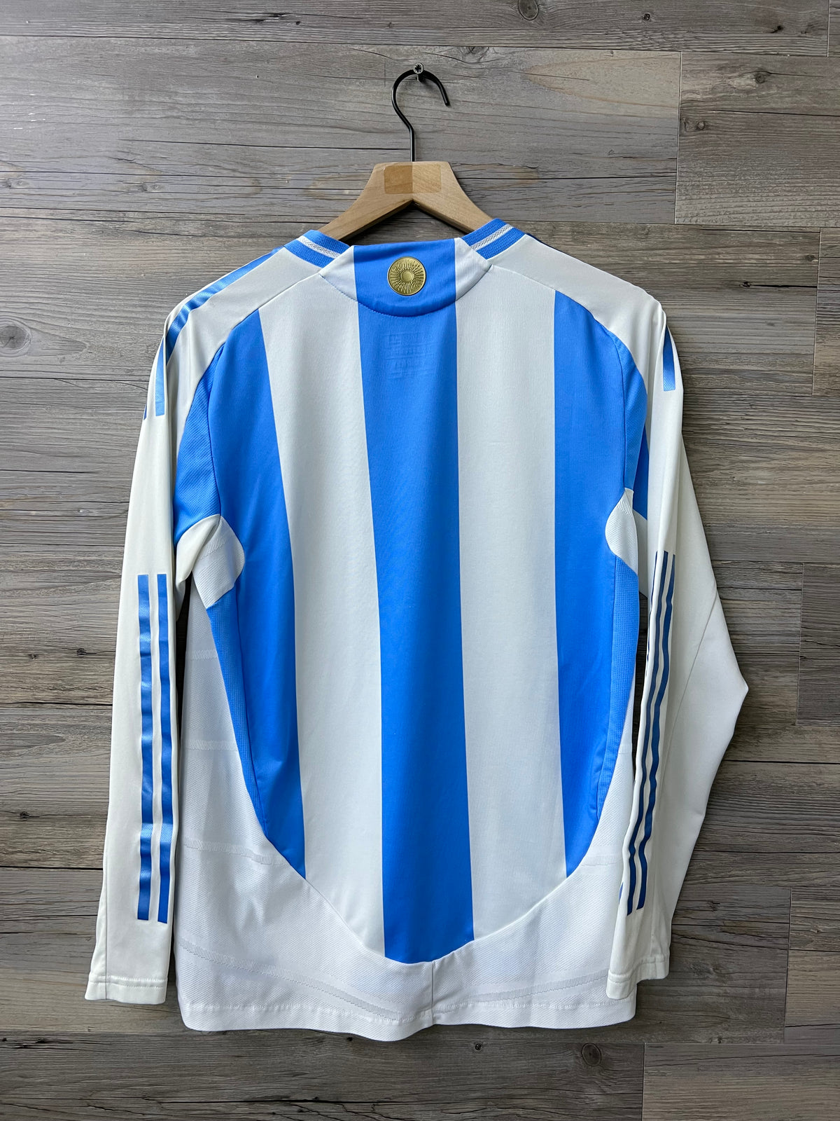 Adidas Argentina 2024 Home Authentic Long-Sleeve Jersey