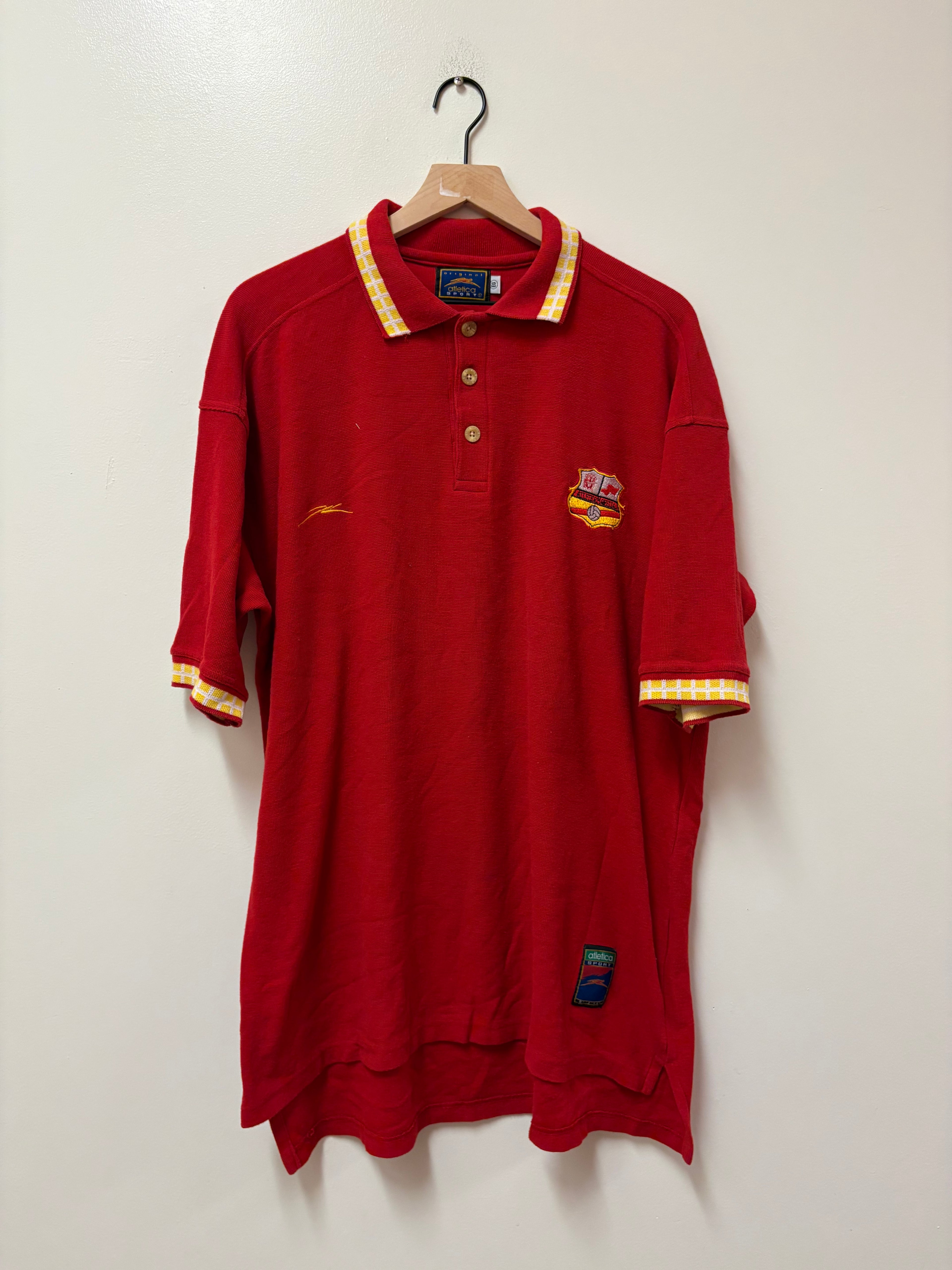 Atletica Monarcas Morelia Vintage Polo (Red and Yellow)