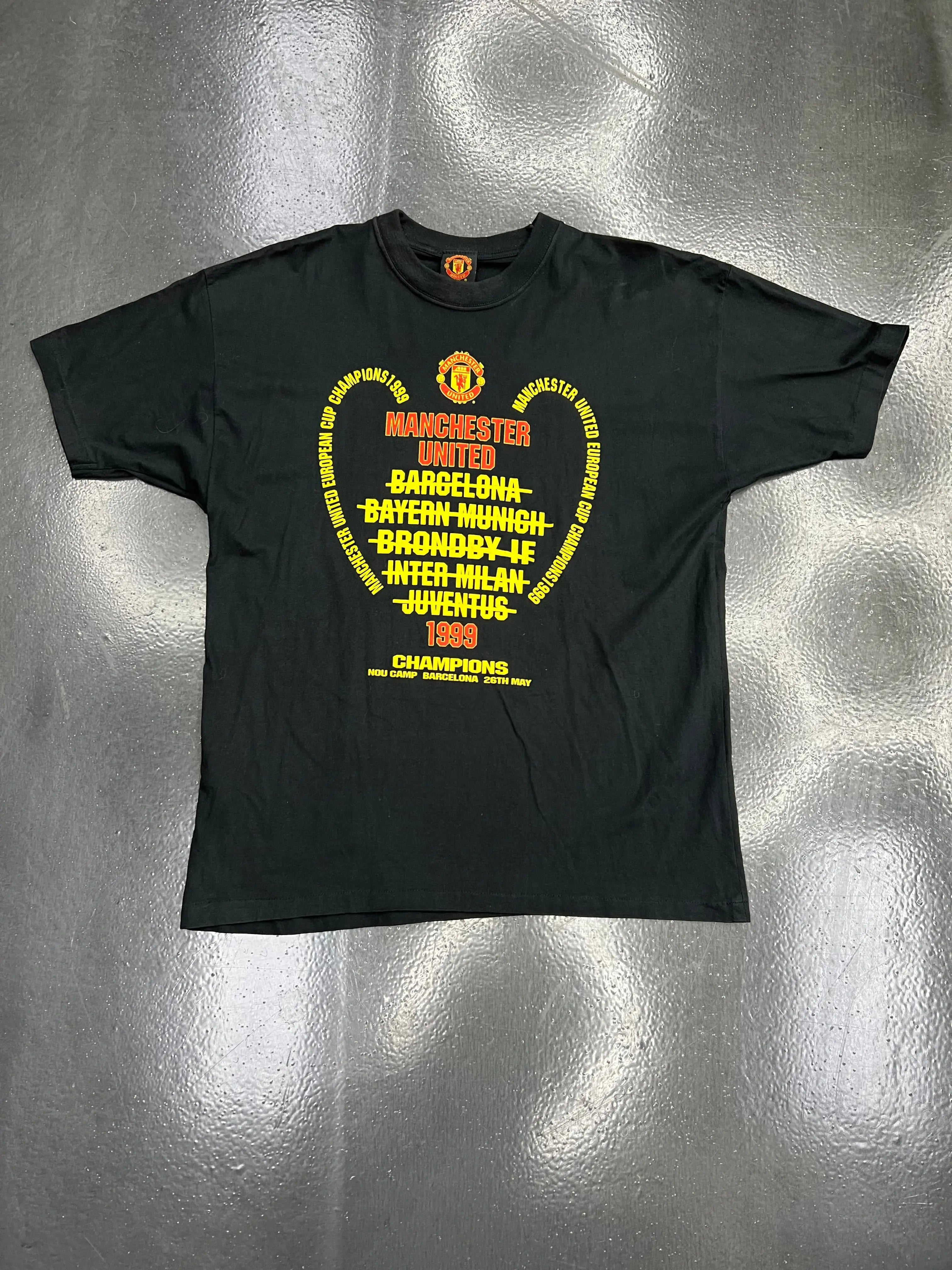 Vintage Manchester United 1999 Champions League Tee STA Apparel