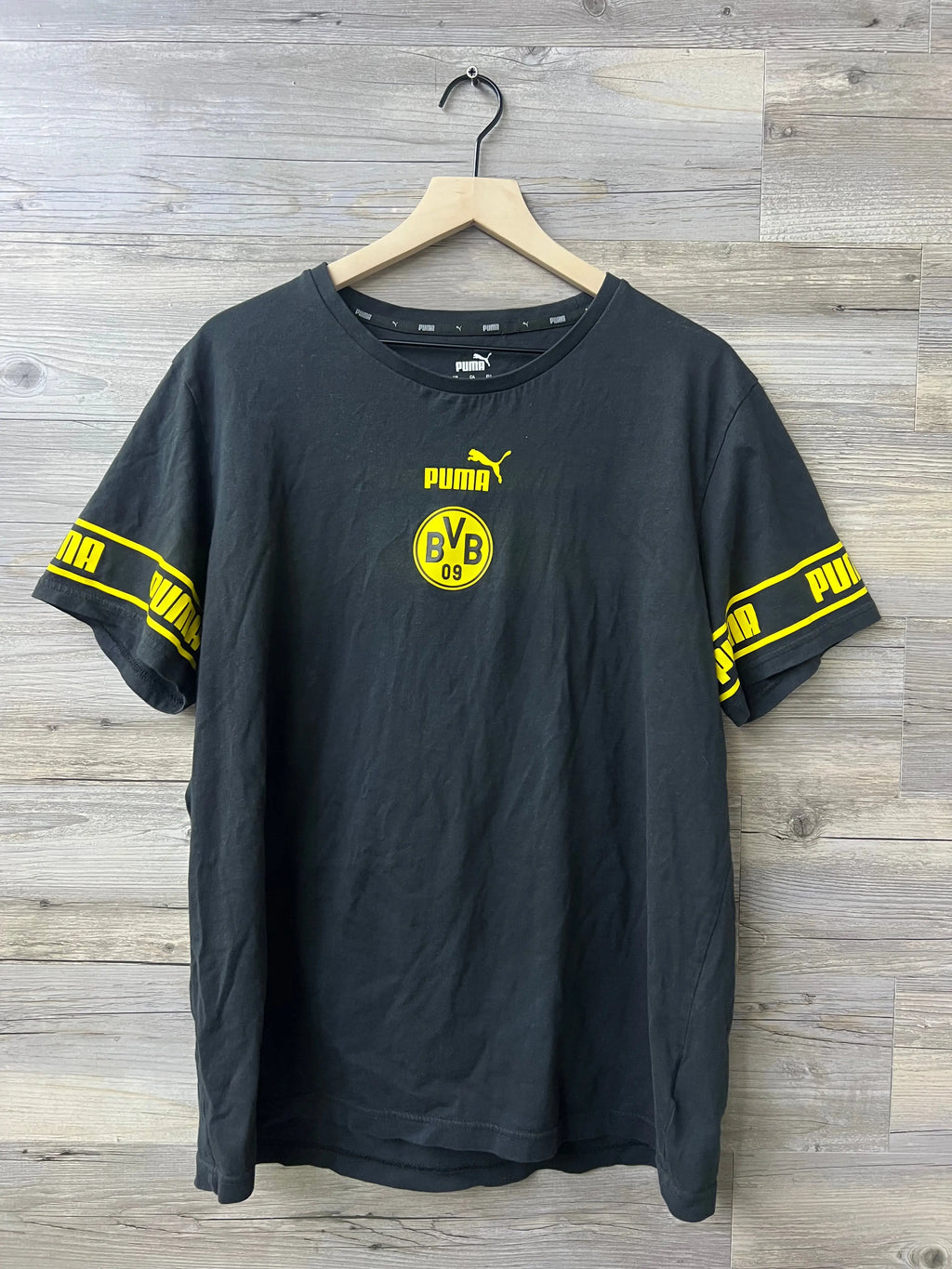 Puma Borussia Dortmund Black Graphic T-Shirt