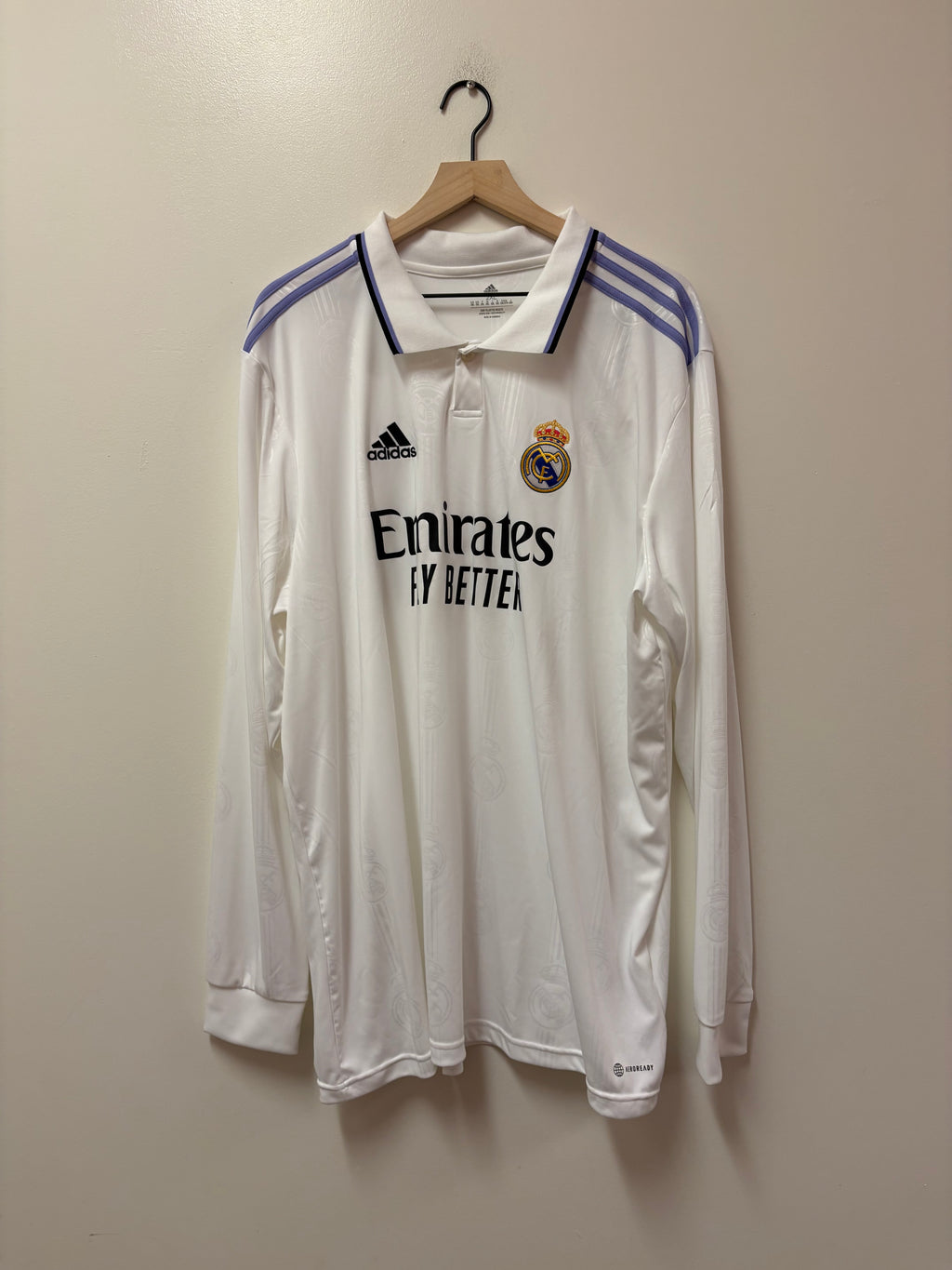 Adidas Real Madrid 2022-23 Home Long Sleeve Jersey