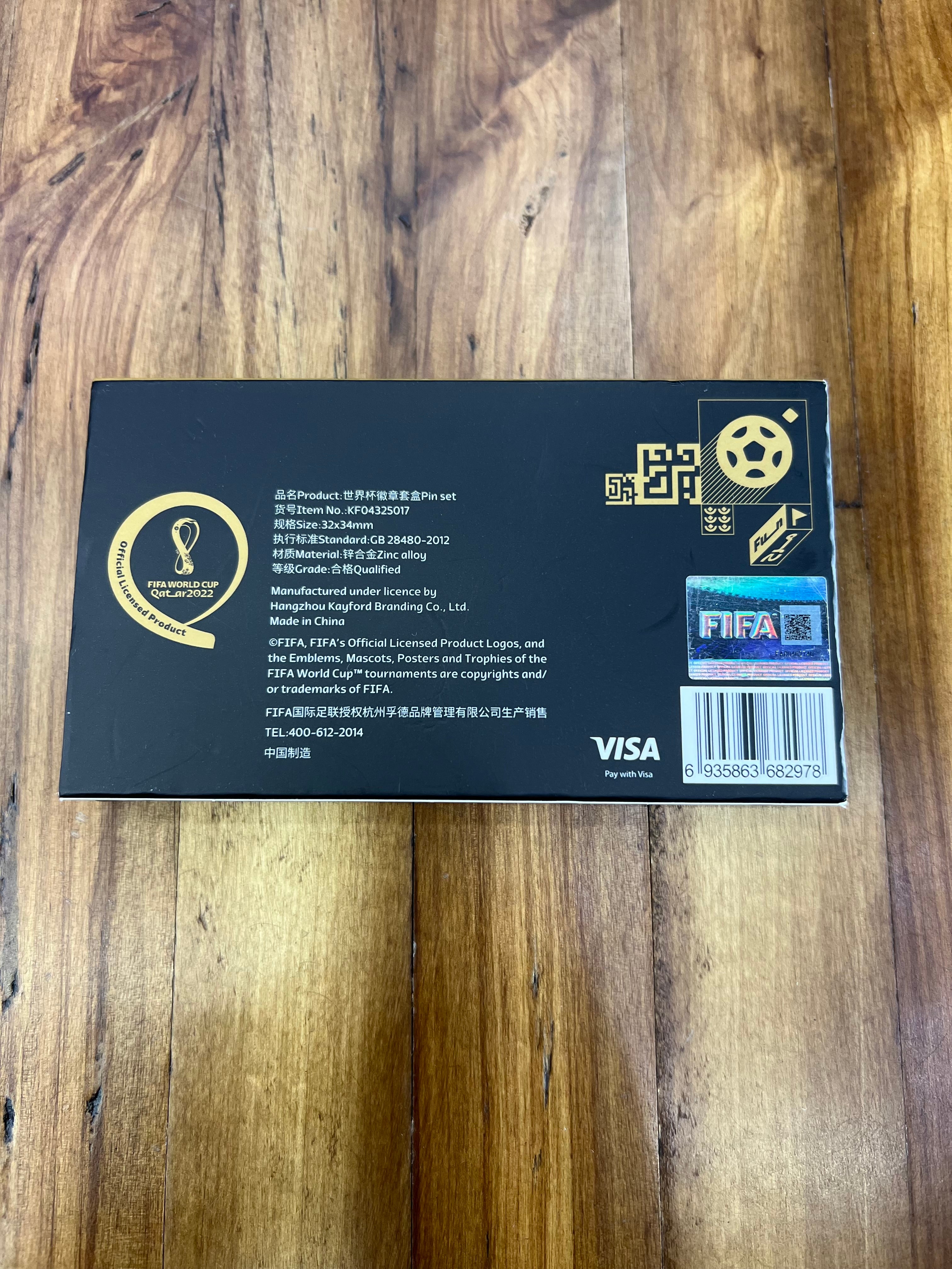 FIFA World Cup Qatar 2022 Official Licensed Stadium Pin Set – Al Bayt & Lusail Stadium Collector Pins